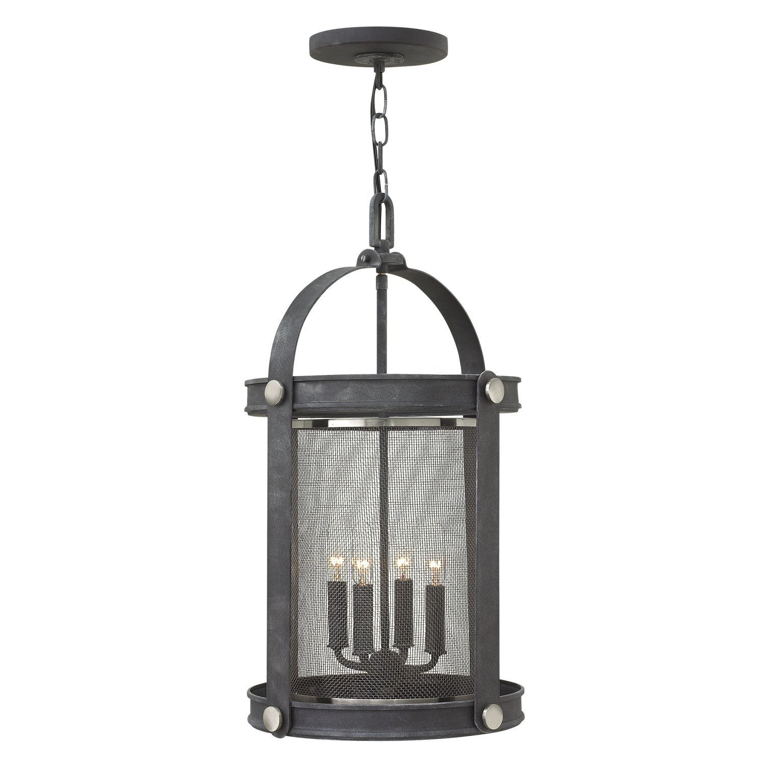 Pendelleuchte Metall Vintage Design in Zink antik CADORA