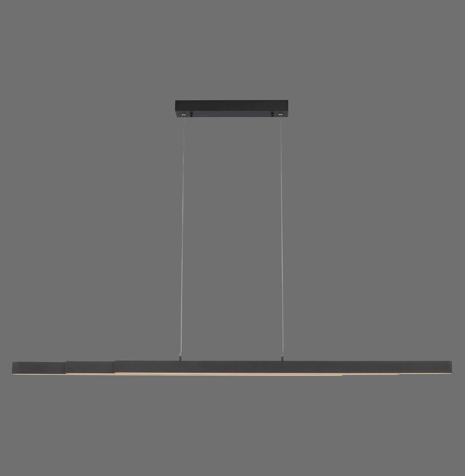 LED Pendelleuchte Anthrazit Metall 13 W 165 cm länglich