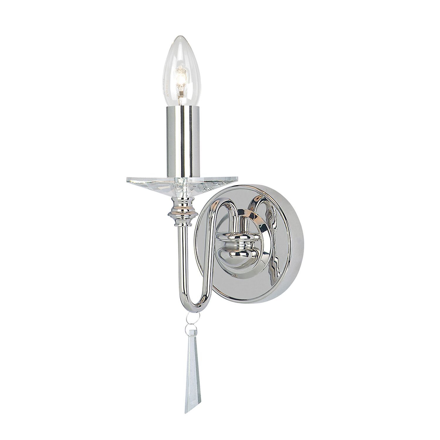 Wandlampe Metall in Nickel poliert CANDELA 6 Badezimmer, Drinnen, Zimmer, Duscharmatur