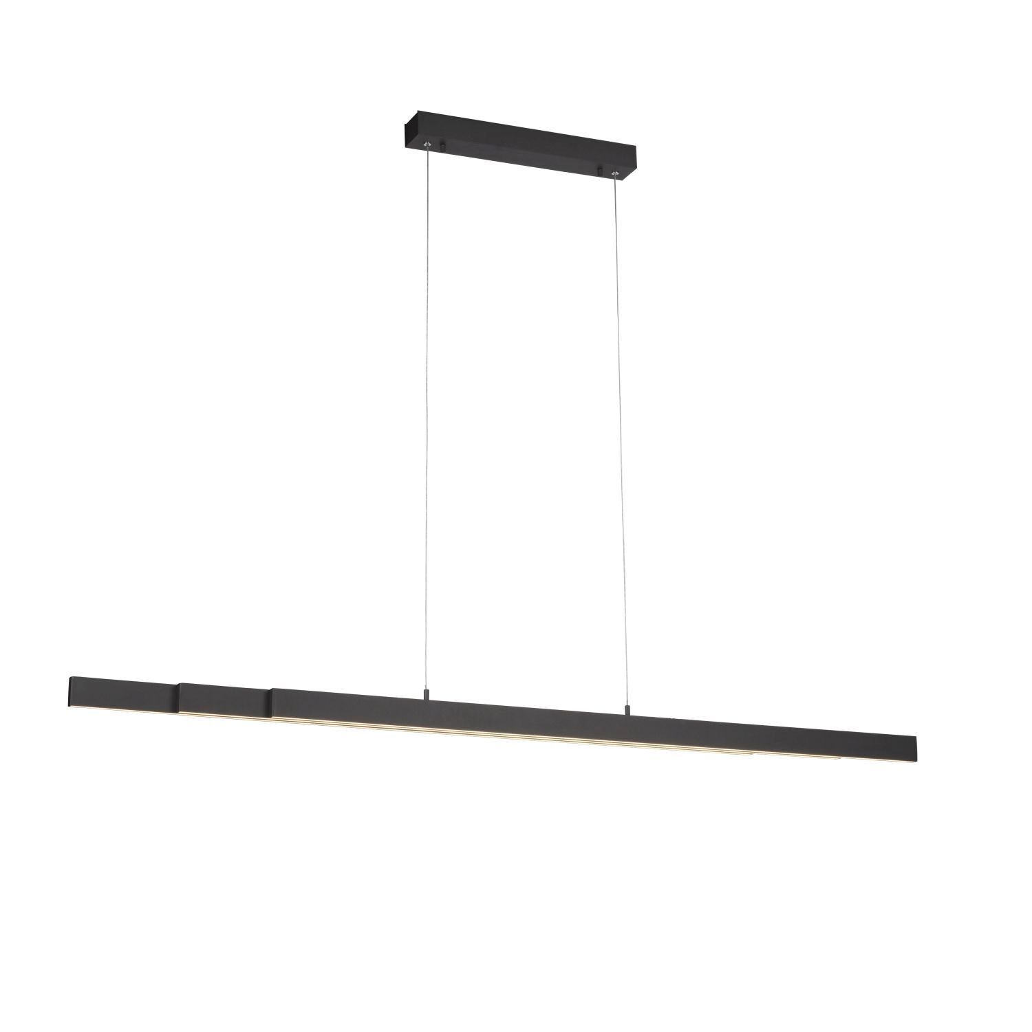 LED Pendelleuchte Anthrazit Metall 13 W 165 cm länglich