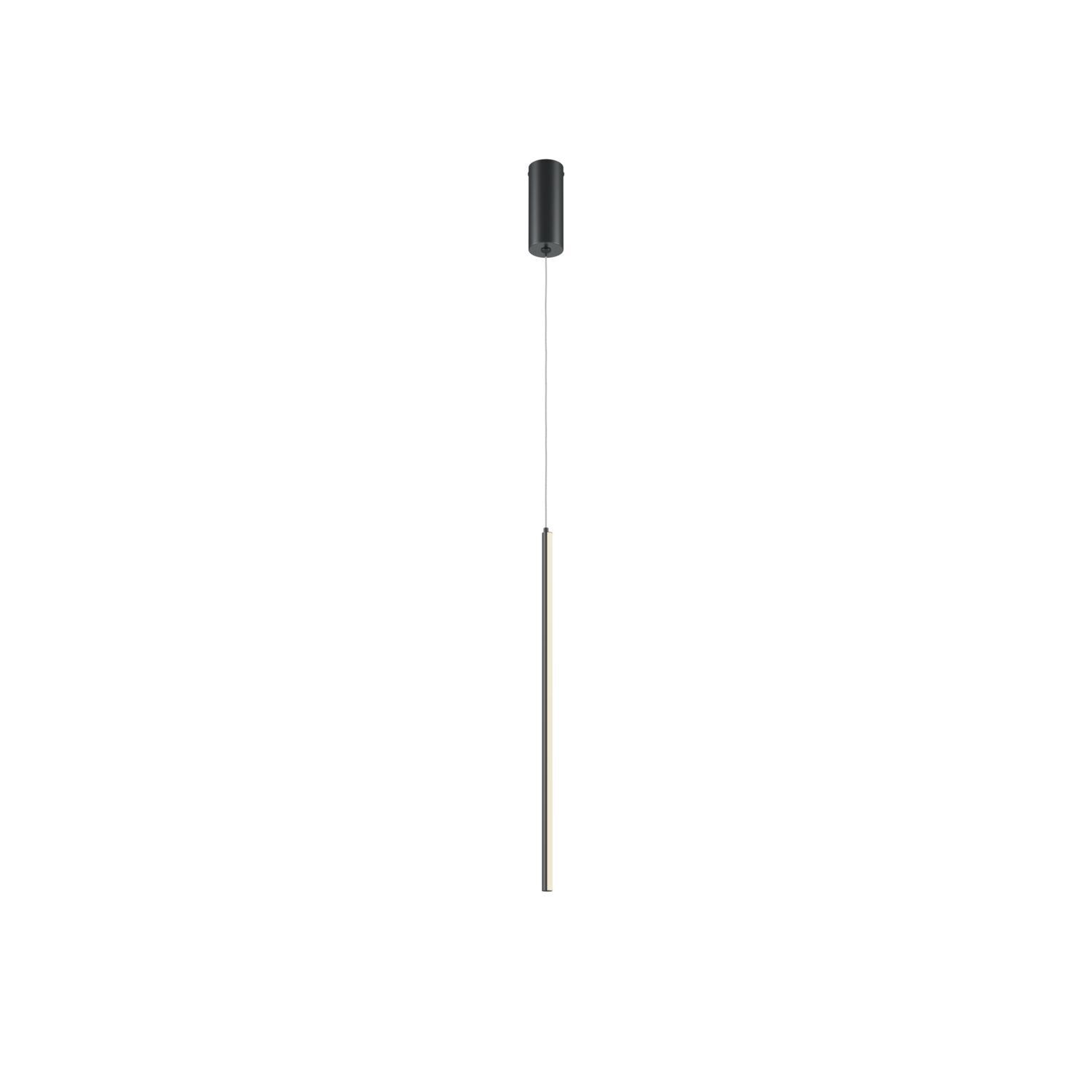 LED Pendelleuchte Aluminium rund D: 1,7 cm Schwarz LINA