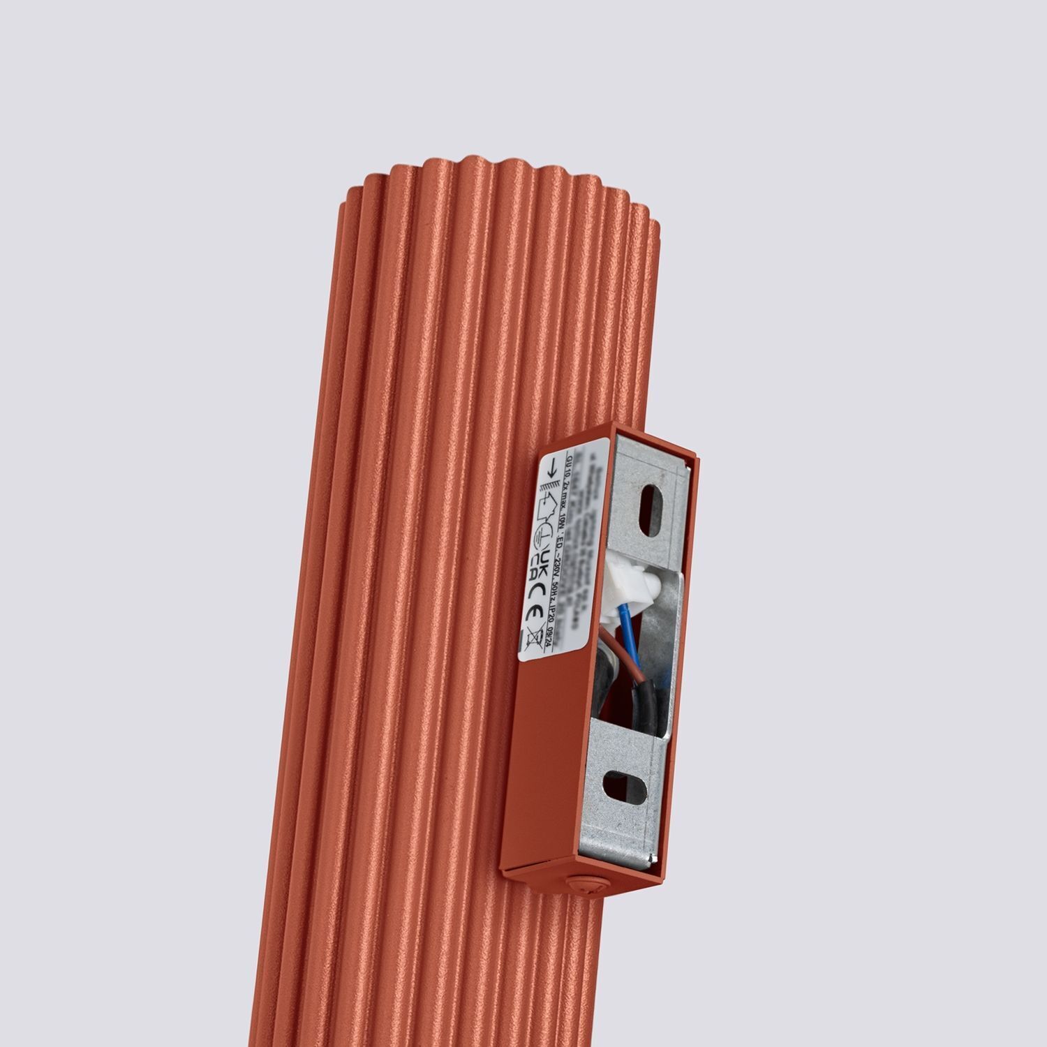 Moderne Wandlampe Up Down H: 30 cm Rot GU10 2-flammig Alu Moderne Wandlampe Up Down H: 30 cm Rot GU10 2-flammig Alu