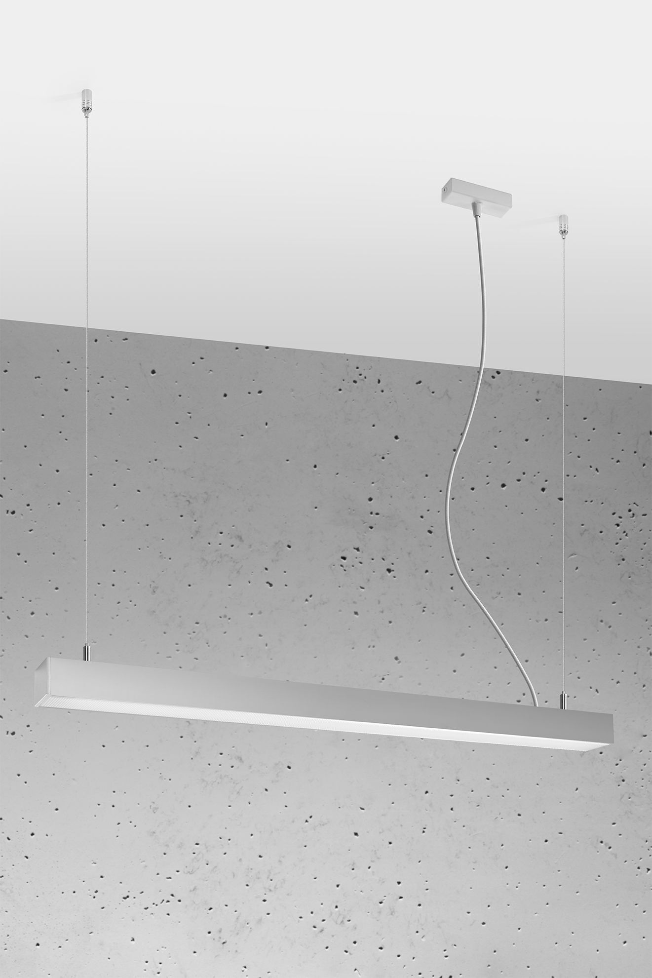 LED Hängelampe Metall Grau länglich 3000 K KARENA