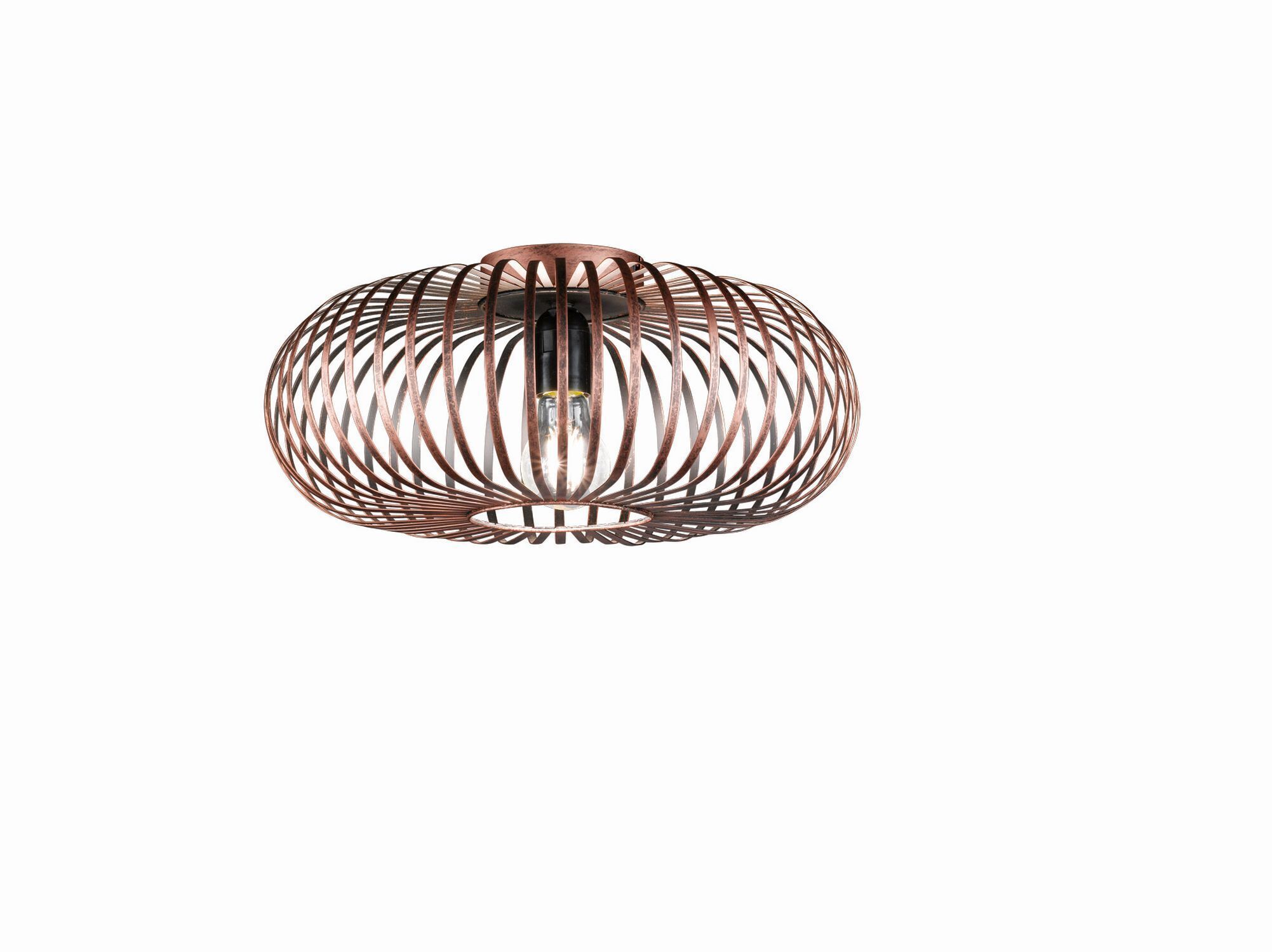 Industrial Deckenleuchte Metall Kupfer Antik E27 Ø40 cm Deckenleuchte, Kronleuchter, Lampe