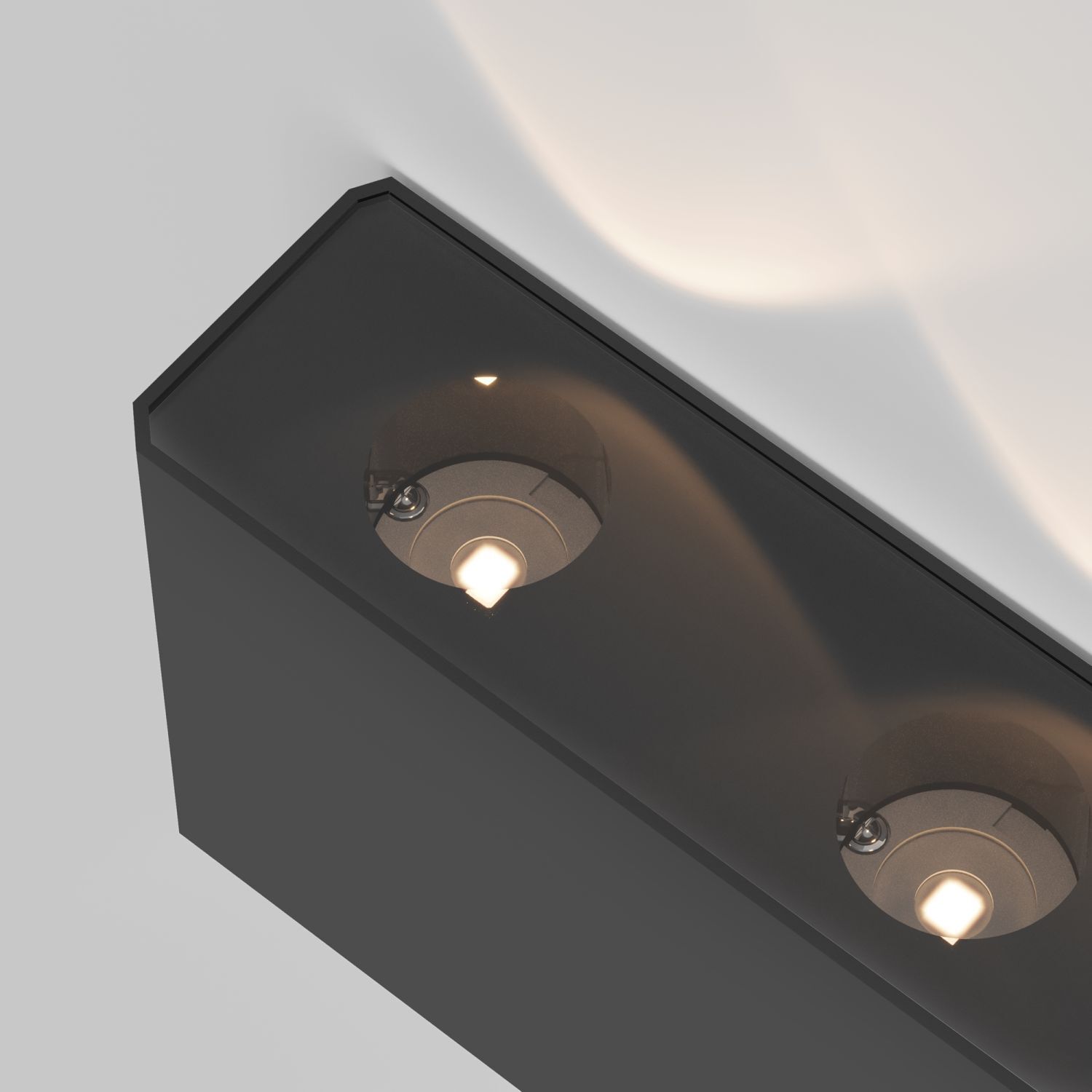 Wandleuchte außen Aluminium LED IP54 B: 12 cm Up Down Deckenleuchte, Beleuchtung