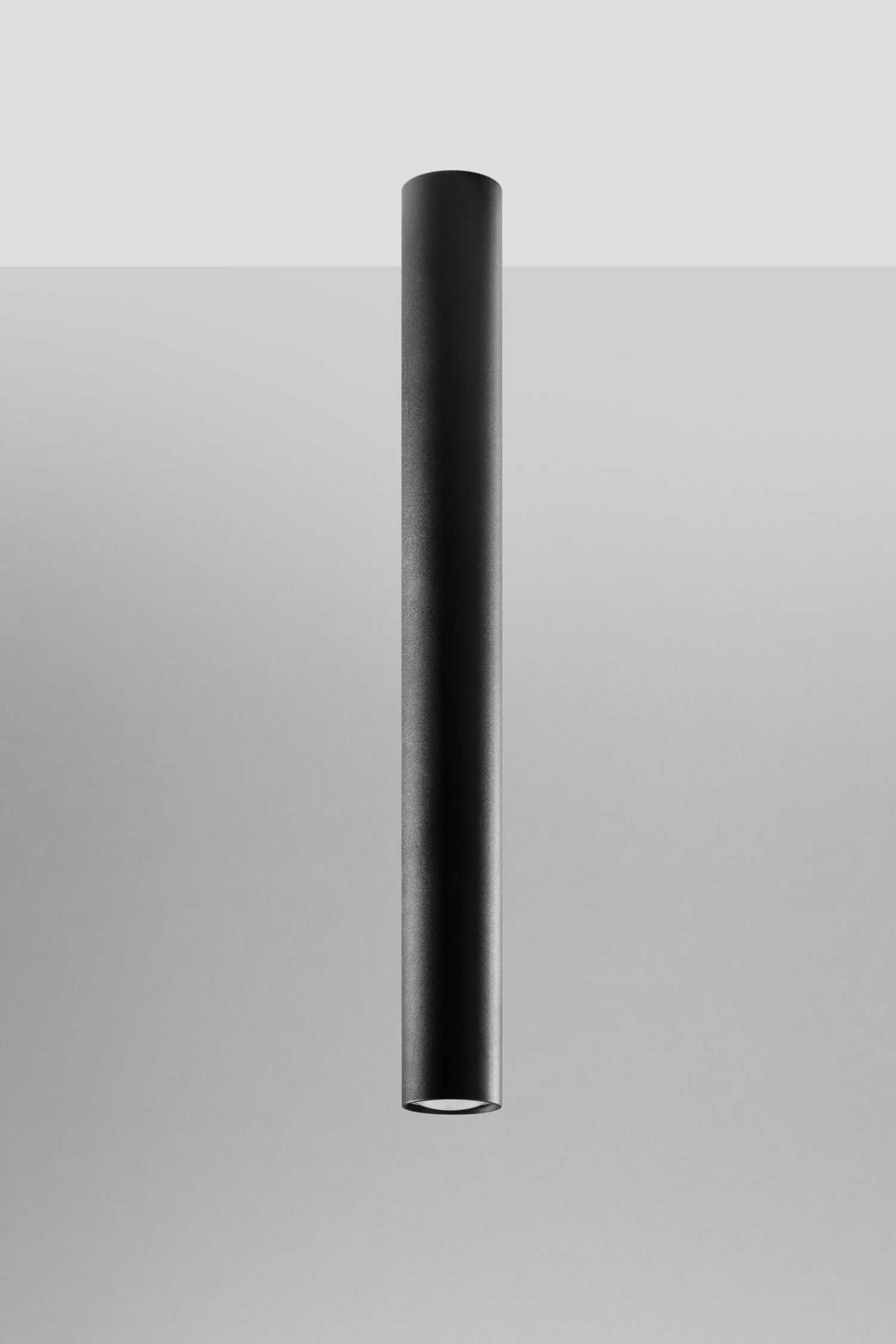 Deckenlampe Schwarz 60 cm hoch Ø 6 cm Zylinder GU10