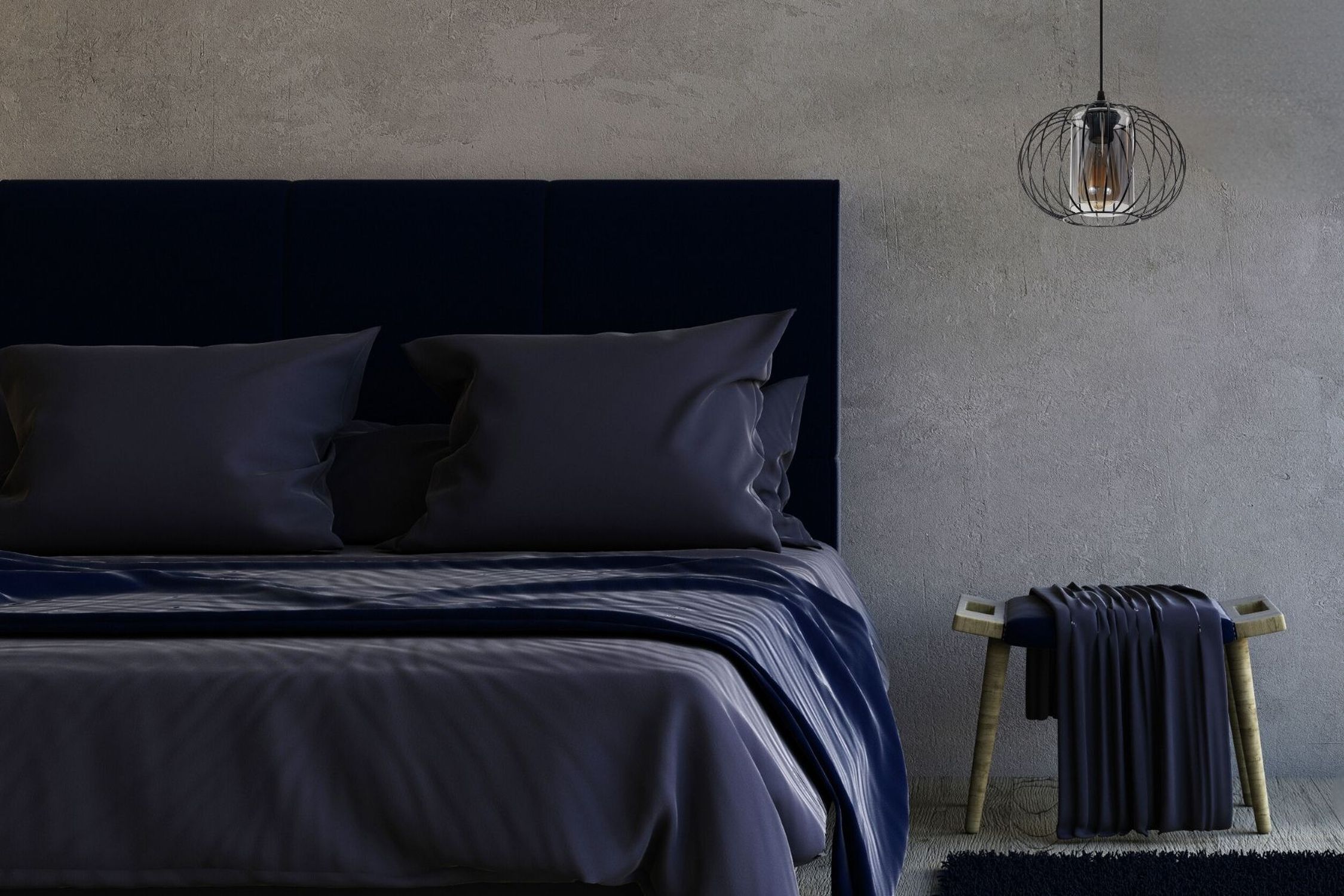 Hängelampe Metall E27 Ø25 cm Schwarz blendarm Retro Kissen, Dekoration für Zuhause, Innenarchitektur, Mobiliar, Kopfkissen