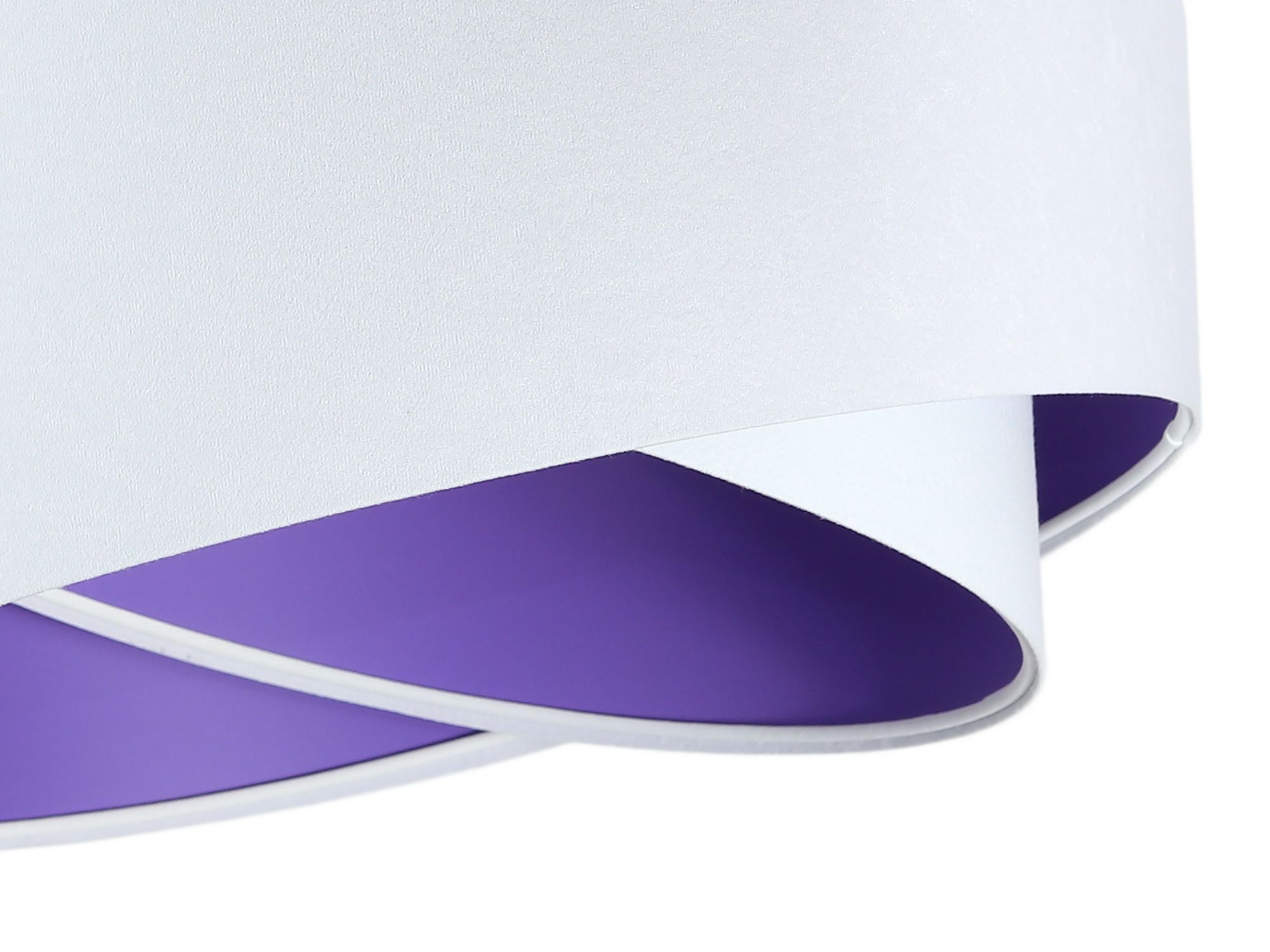 Hängelampe Stoff rund Ø50cm Weiß Lila Wohnzimmer Lampe, Kappe, Kleidung, Hut