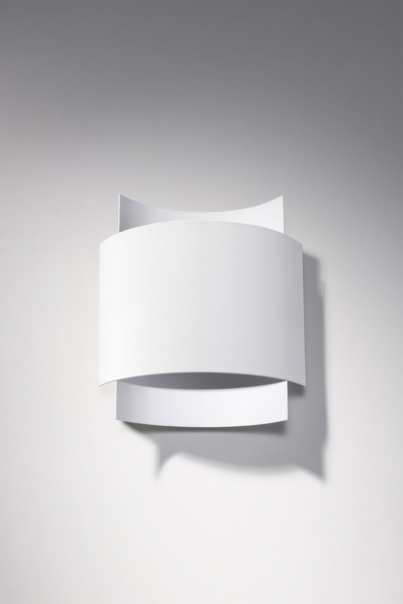 Wandleuchte innen Up Down Metall Weiß H: 23 cm G9