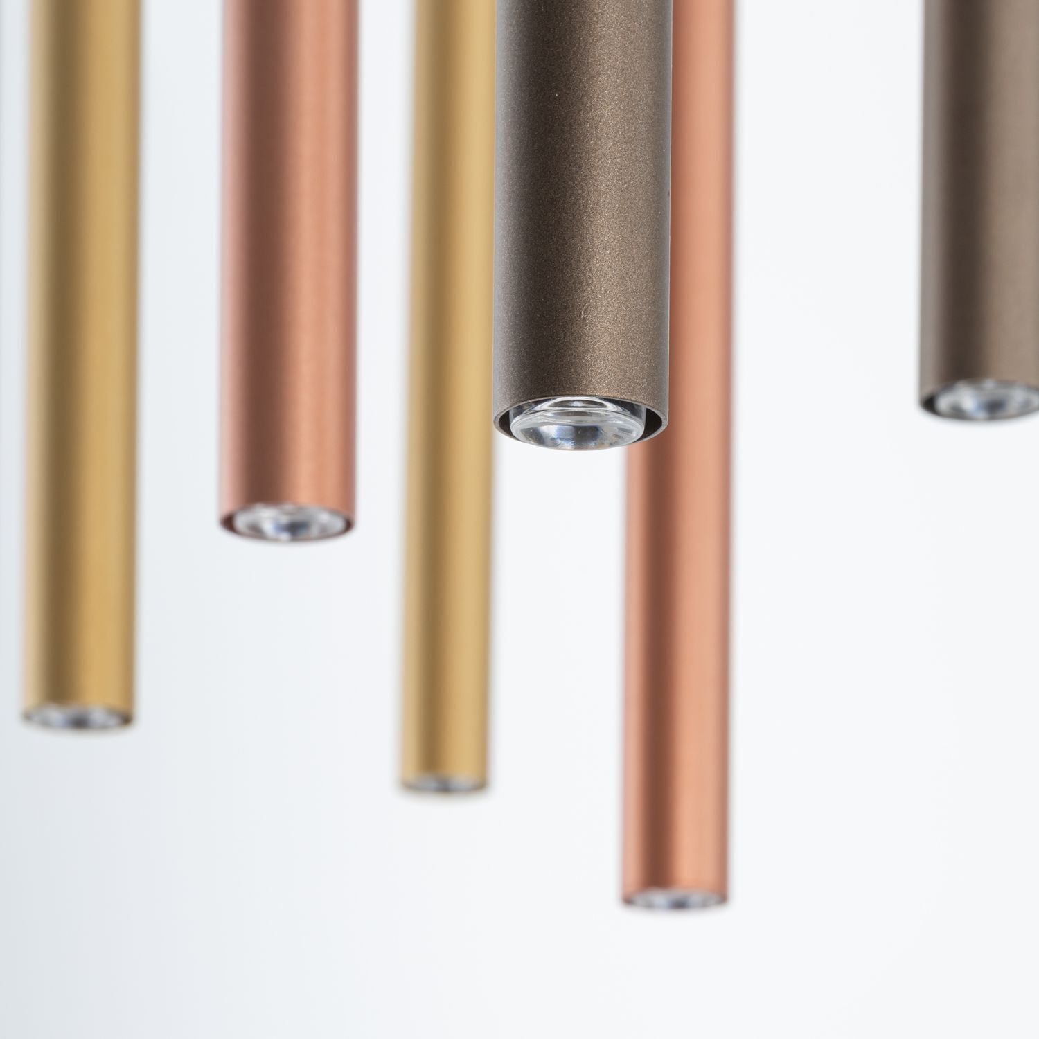 Hängelampe Esstisch 10-flammig G9 Metall Modern verstellbar Aluminium