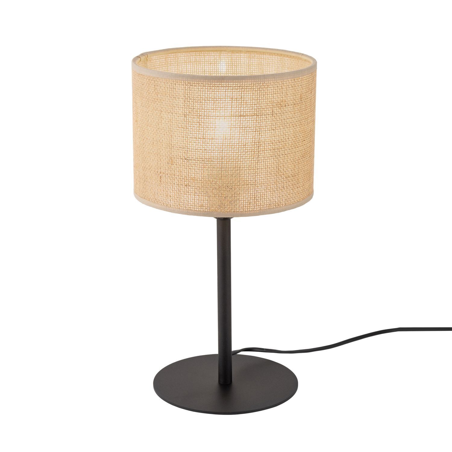 Tischlampe Boho 39 cm hoch Ø 22 cm Metall Jute E27