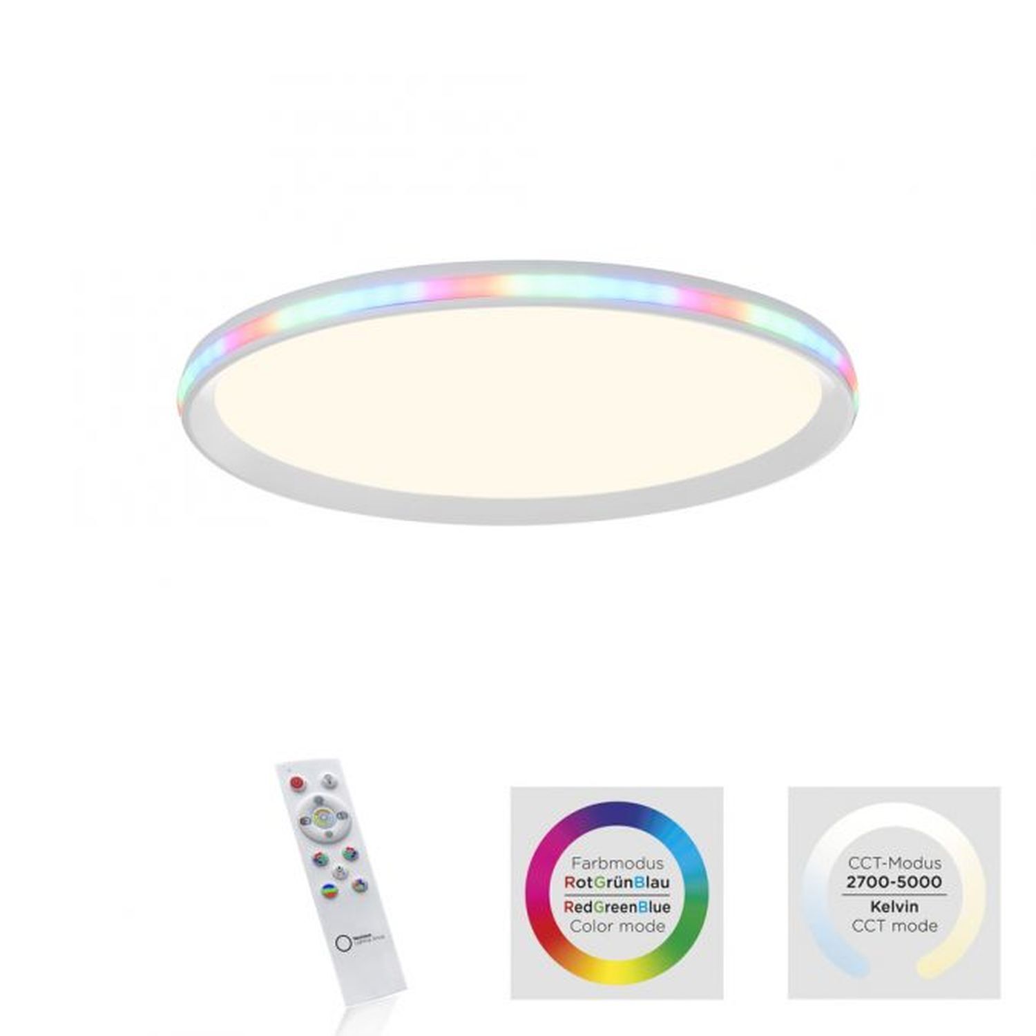 Moderne LED Deckenlampe RGB Licht Ø45 cm 2800 lm 22 W