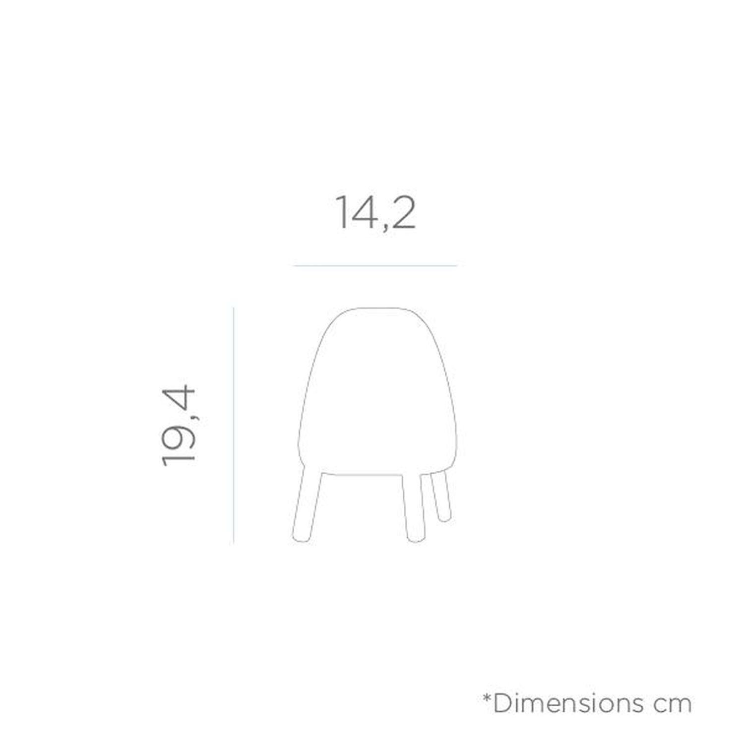 LED Tischleuchte Akku Touch Dimmer IP43 19,4 cm tragbar