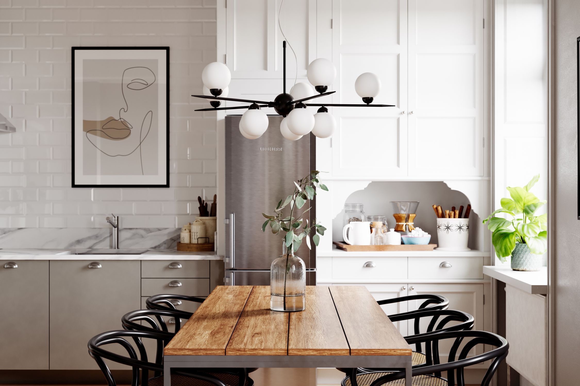 Innenarchitektur, Tabelle, Esstisch, Esszimmer, Küche