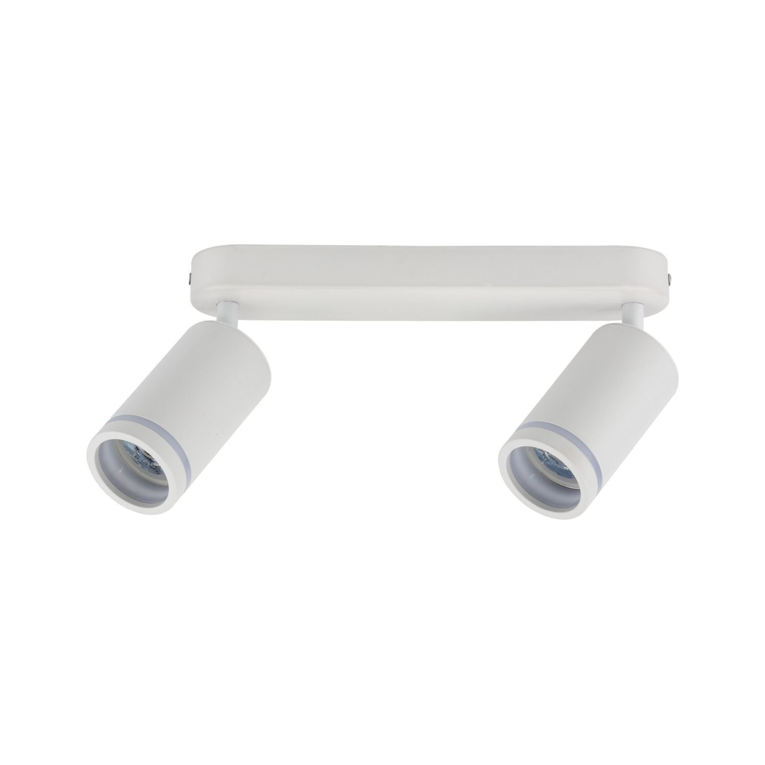 Deckenlampe Weiß Metall 43,5cm verstellbar 2-flammig GU10 Deckenlampe Weiß Metall 43,5cm verstellbar 2-flammig GU10