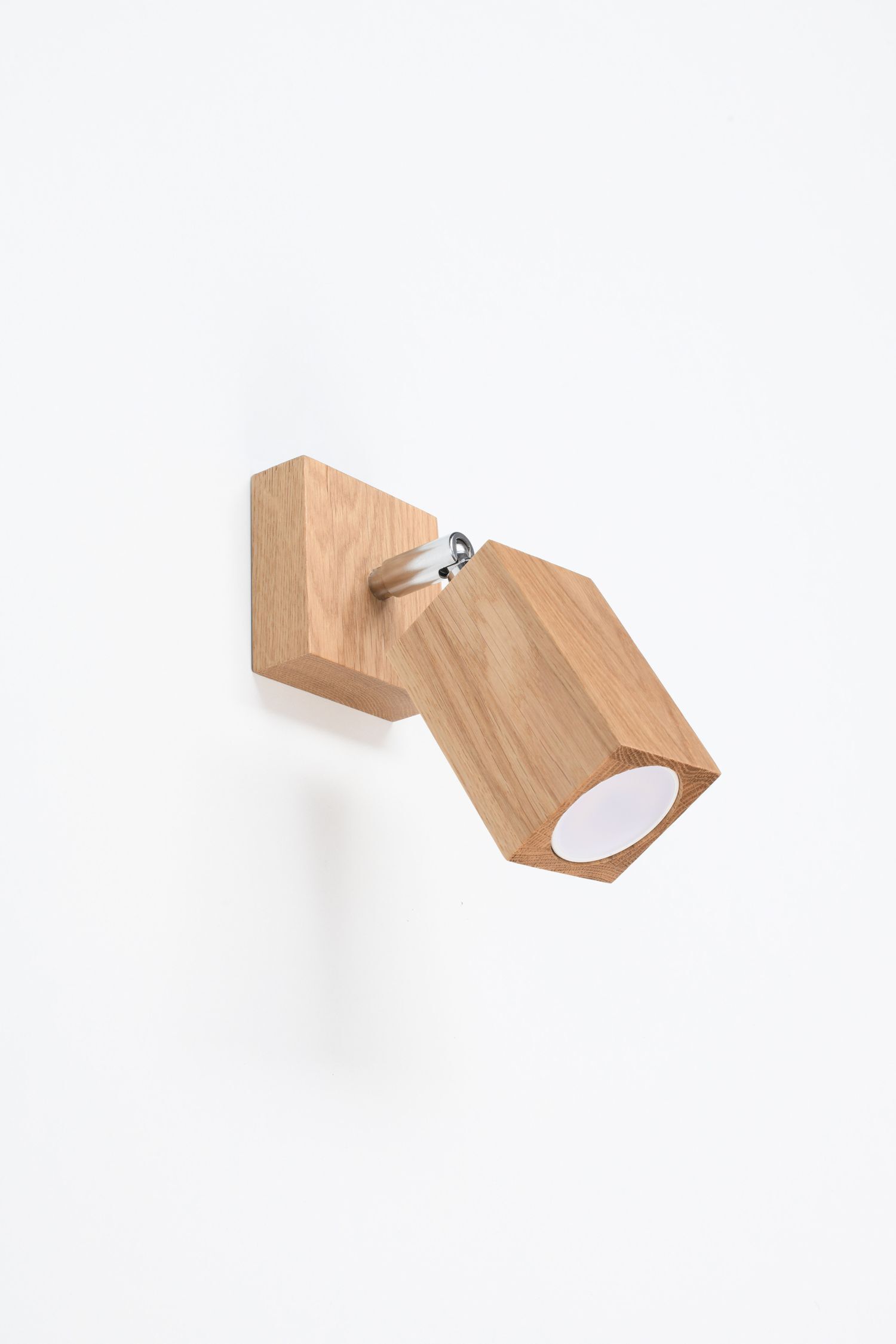 Wandlampe Spot verstellbar GU10 eckig Modern Holz