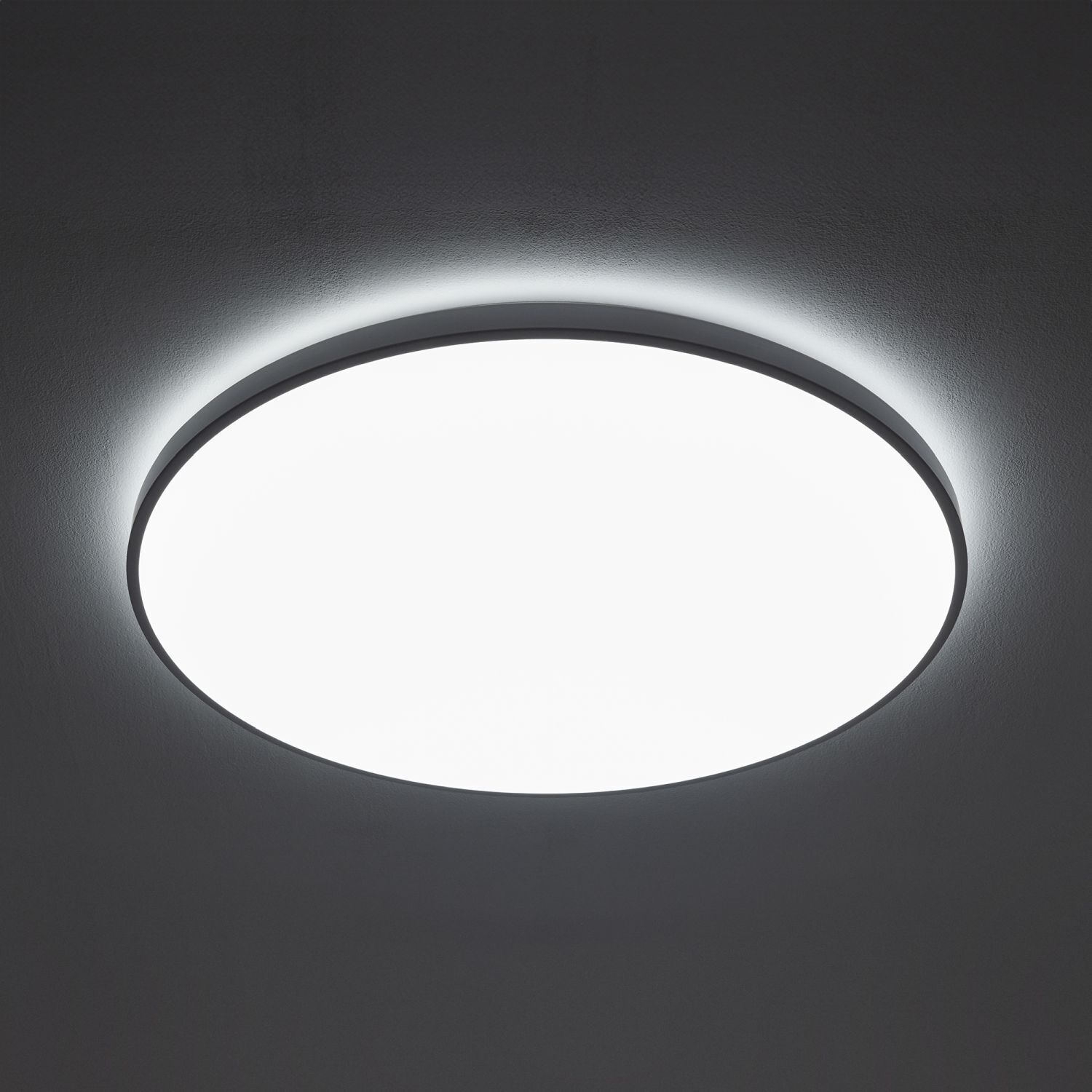Blendarme LED Deckenlampe Weiß Metall IP44 neutralweiß