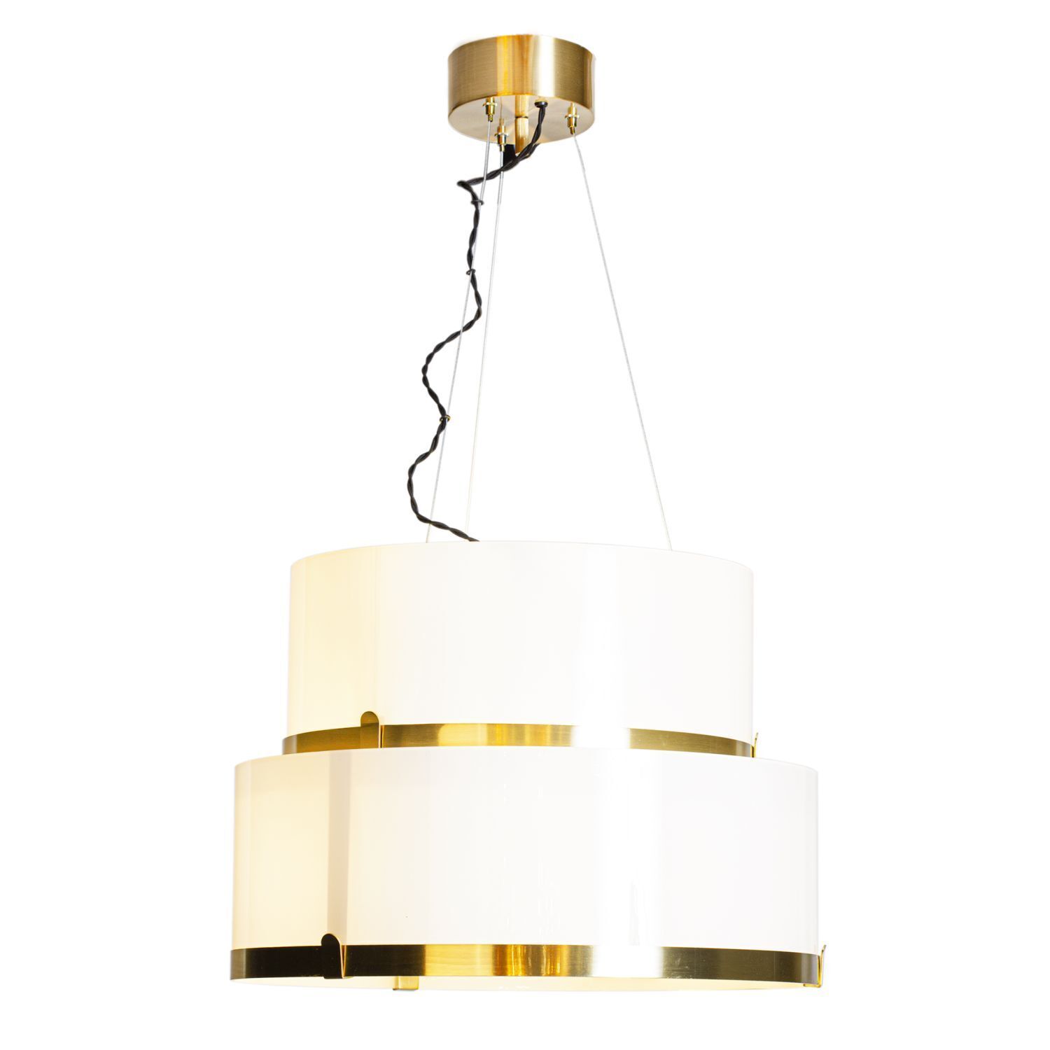 Hängeleuchte Glas Metall E27 50 cm breit H: max. 120 cm