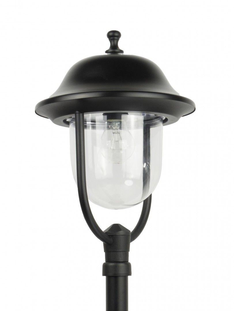 Wegeleuchte 167cm Rustikal E27 IP43 Schwarz