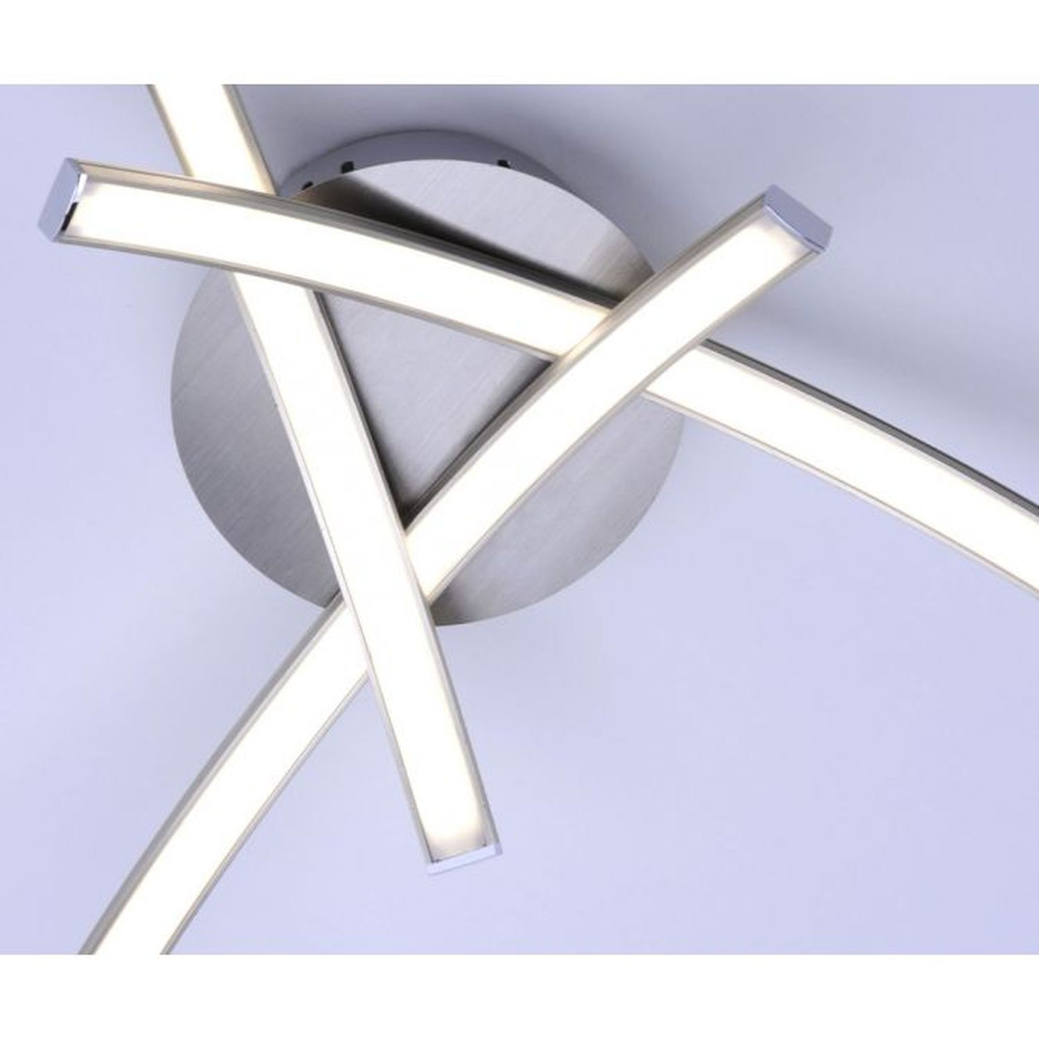 LED Deckenleuchte Metall in Stahl 3000 K 480 lm L:40 cm Deckenleuchte