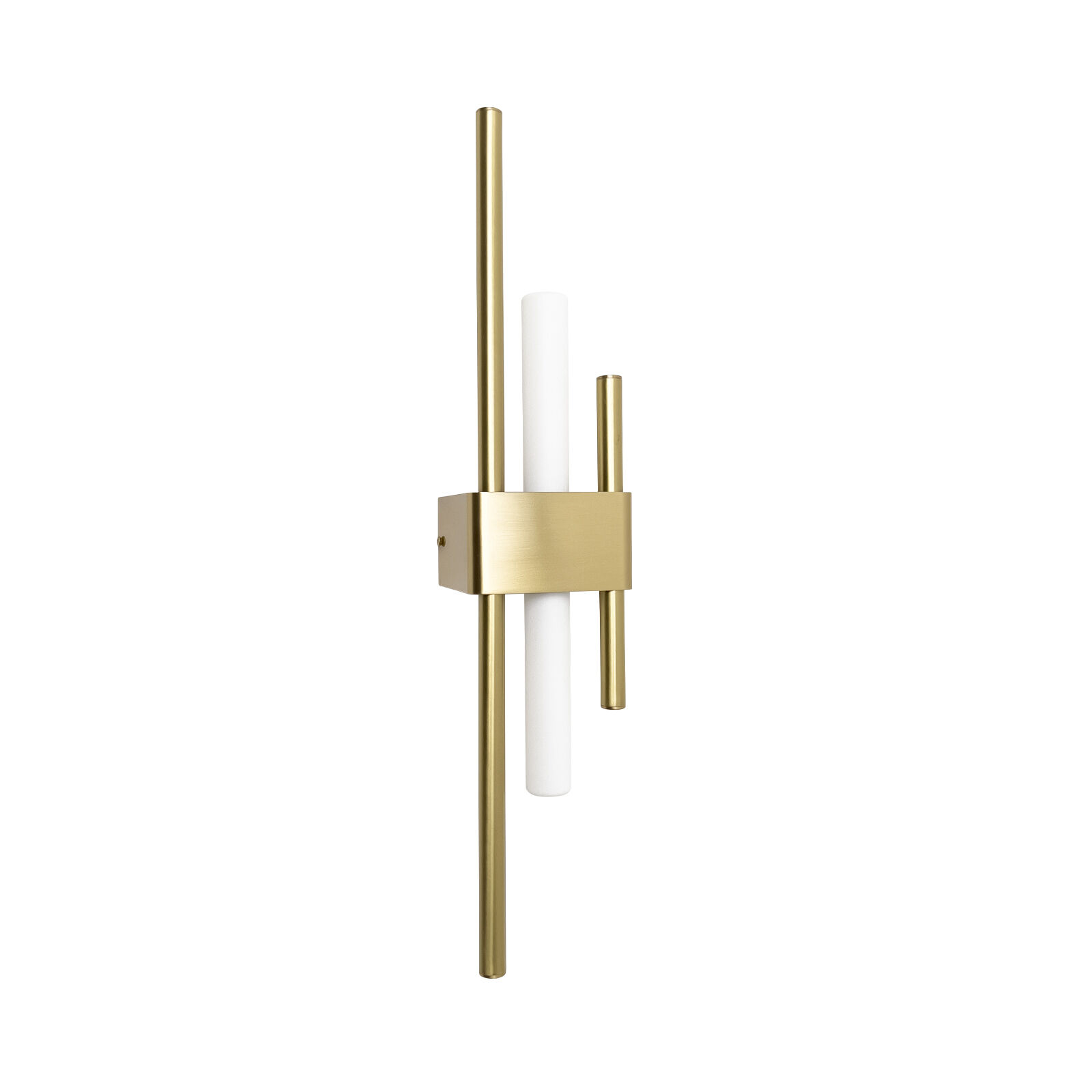 Wandlampe Messing massiv H: 50,5 cm Art Déco für S14d