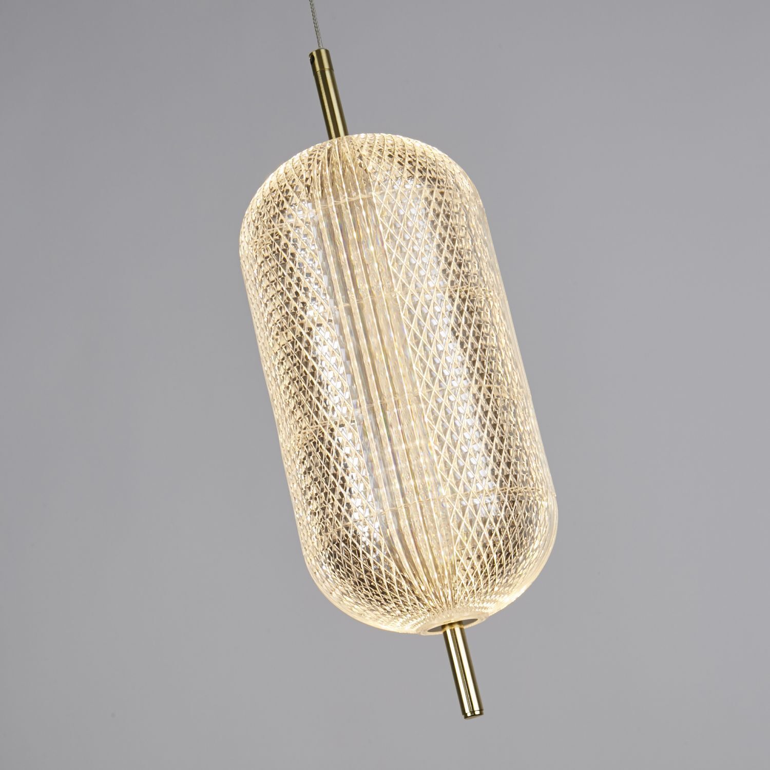 pendant light, hängelampe, glas-schirm, gold finish, strukturiertes muster