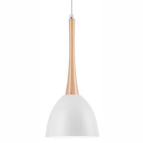 Stylische Pendelleuchte FAELLA Weiß rund Esstisch