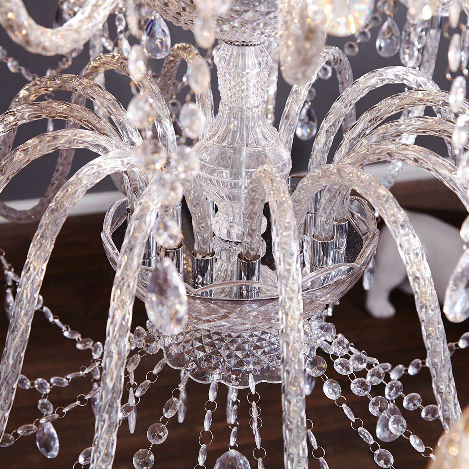 Kristall Lampe Designerleuchte Klassisch E14 Acryl Leuchter, Lampe, Kristall