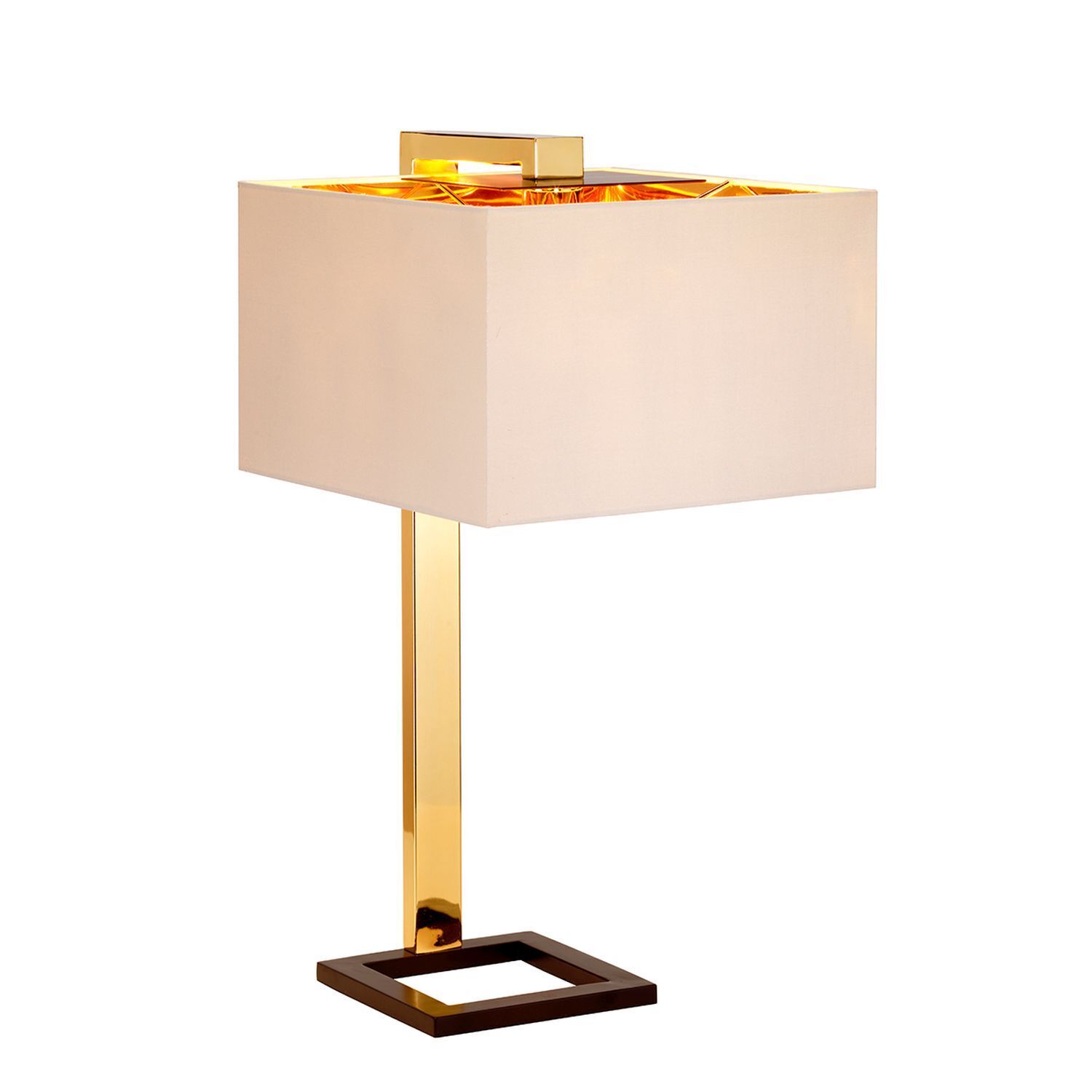 Tischlampe TIAGO in Gold Braun Creme H:62cm Lampe Lampe, Tischlampe, Lampenschirm, Postfach