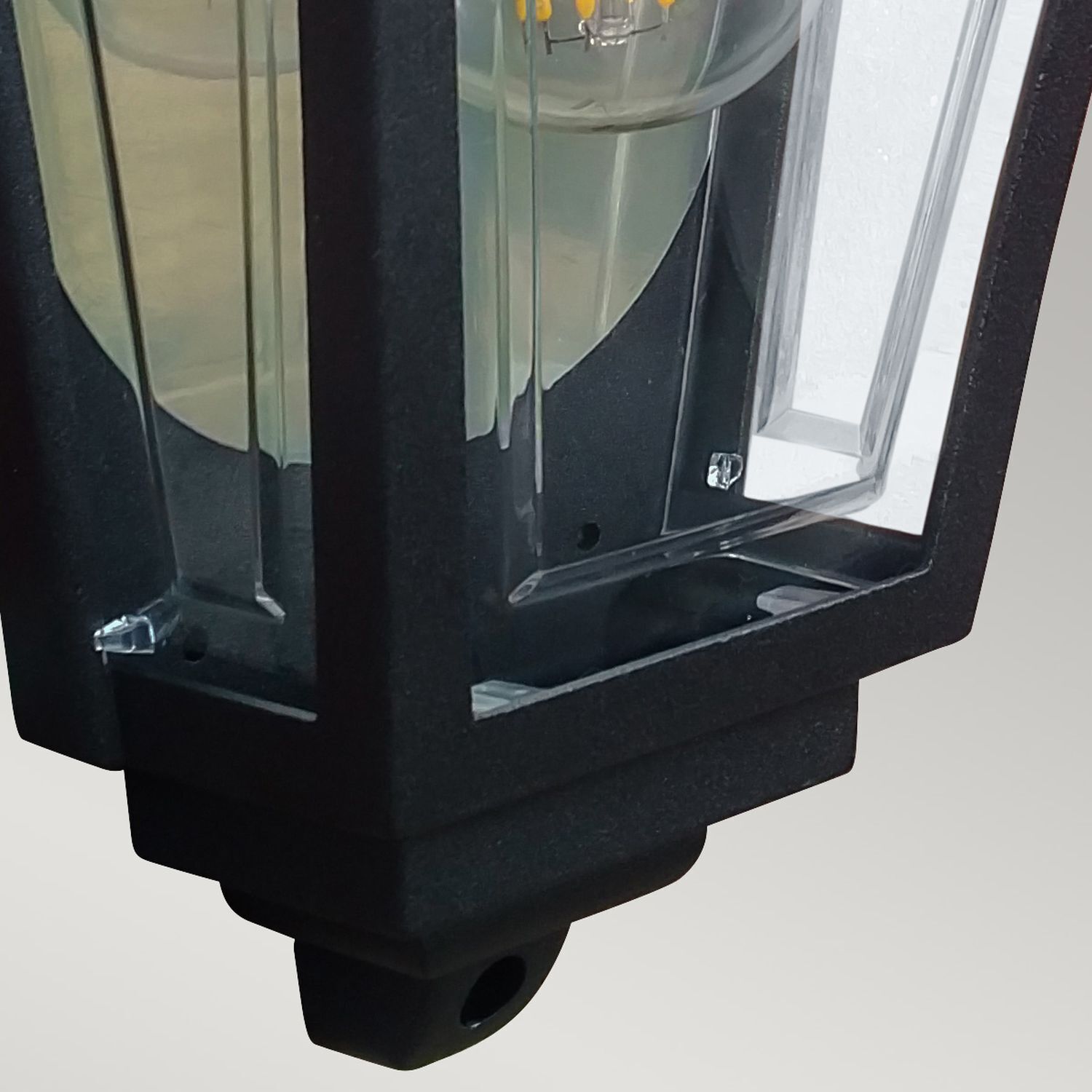 Außenwandleuchte Rustikal Schwarz IP44 E27 Aluminium
