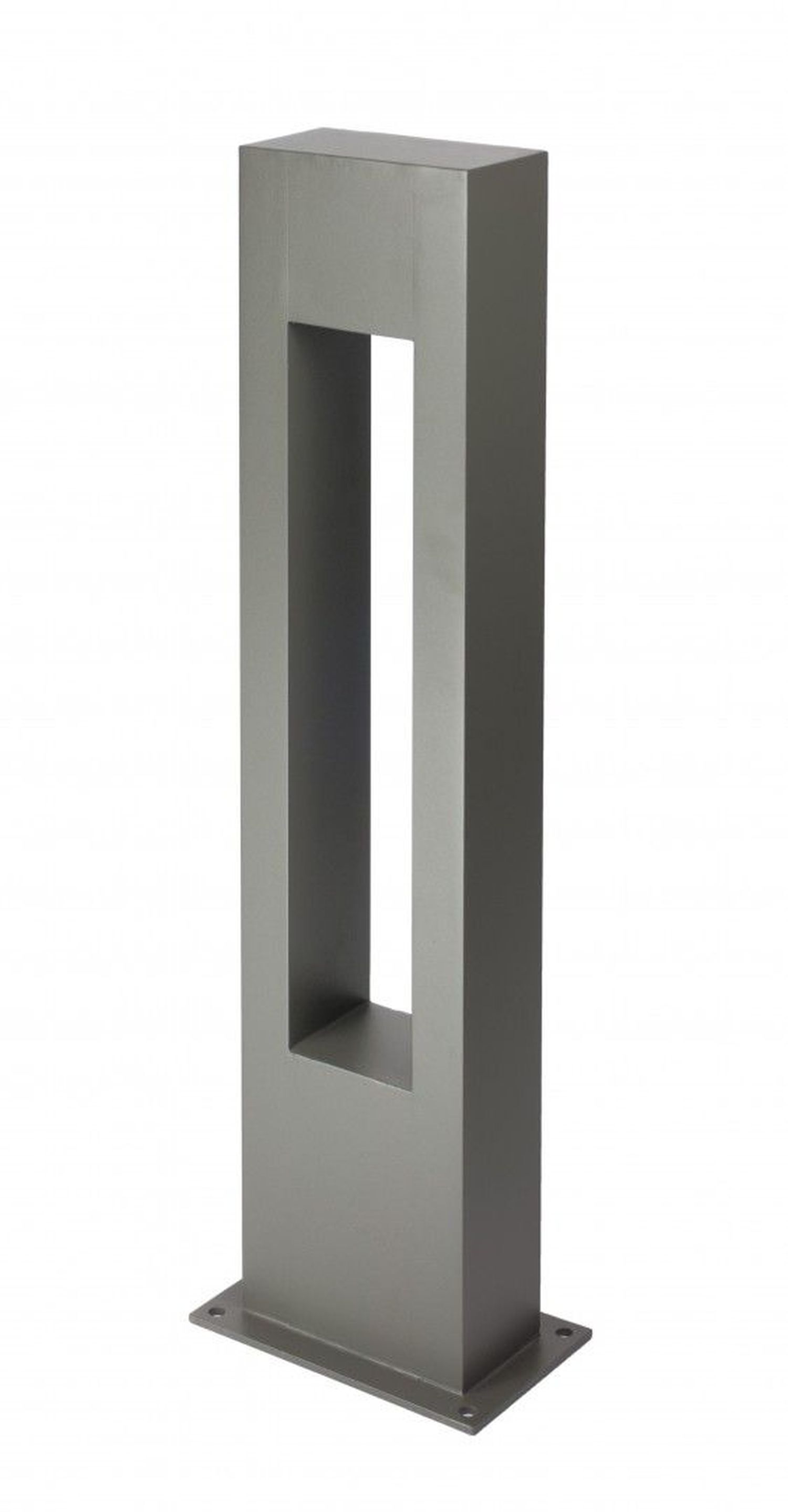 Stehleuchte IP65 Aluminium Glas Grau 90 cm GU10 Außen