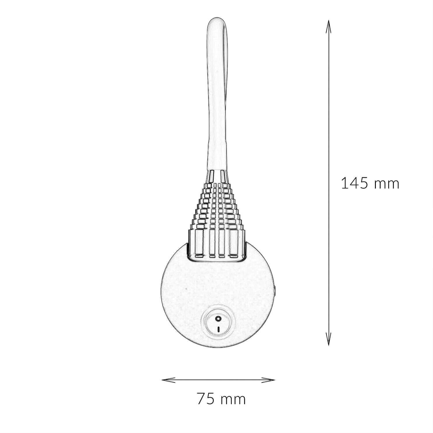 LED Wandleuchte Schalter 4400K Schwanenhals flexibel JAN