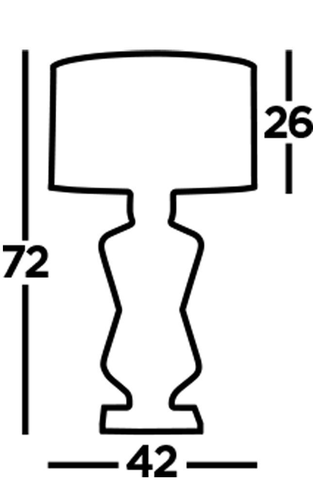 Tischlampe Gold Schwarz 72 cm hoch E27 Metall Satin