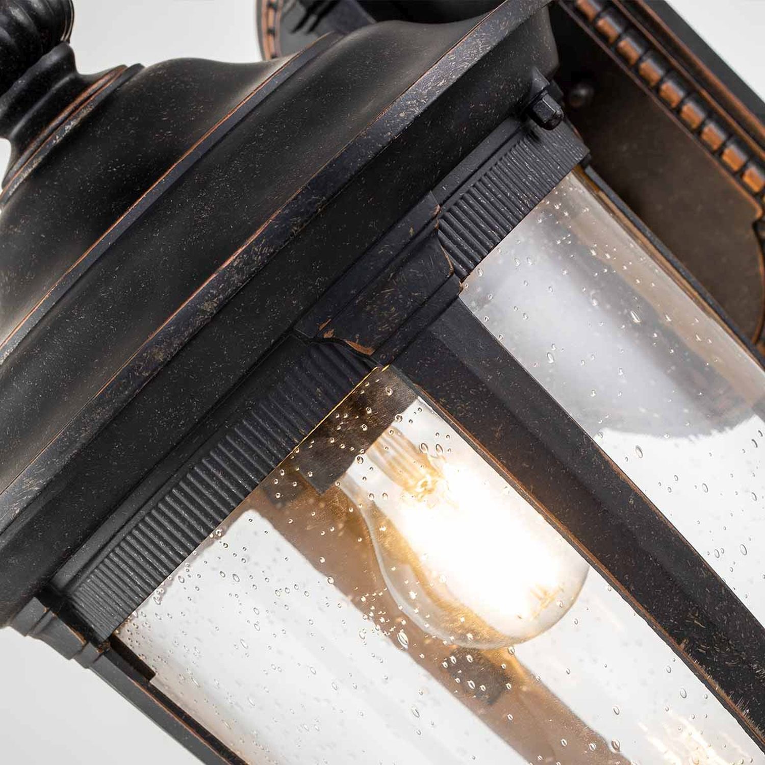 Wandlampe außen IP44 54,3 cm hoch in Bronze Rustikal