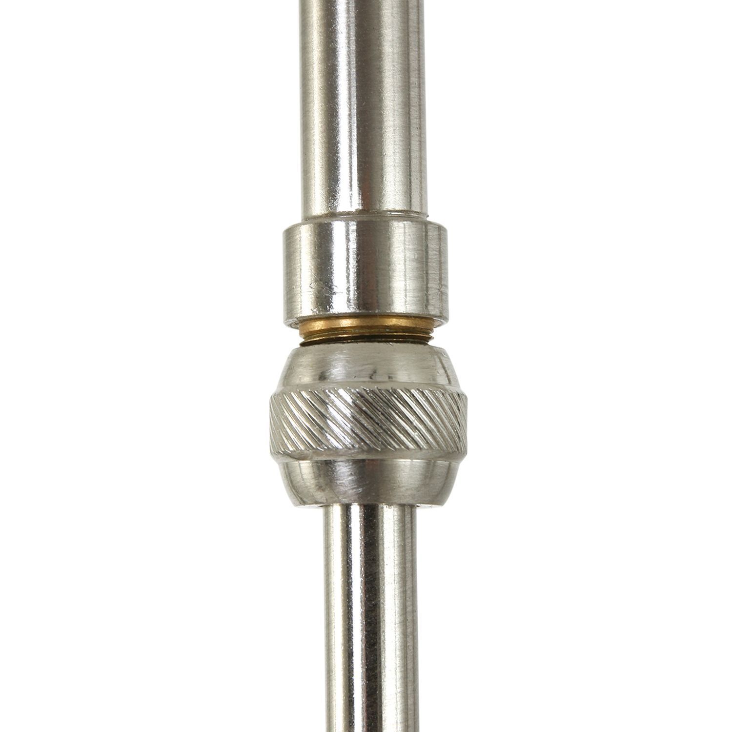 Deckenleuchte blendarm Metall Glas in Stahl Weiß 112 cm