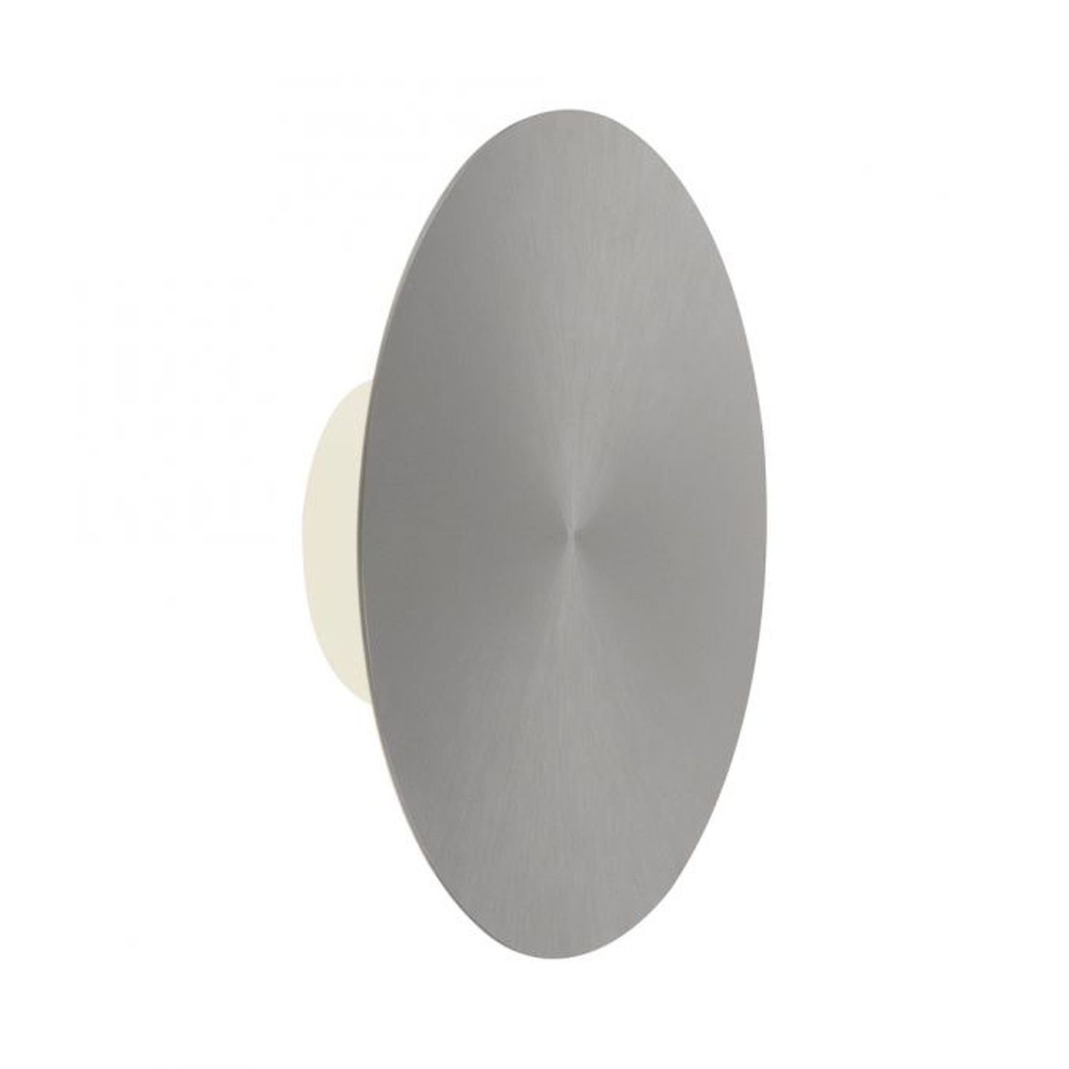 LED Akku Wandlampe Grau Ø25 cm dimmbar Fernbedienung