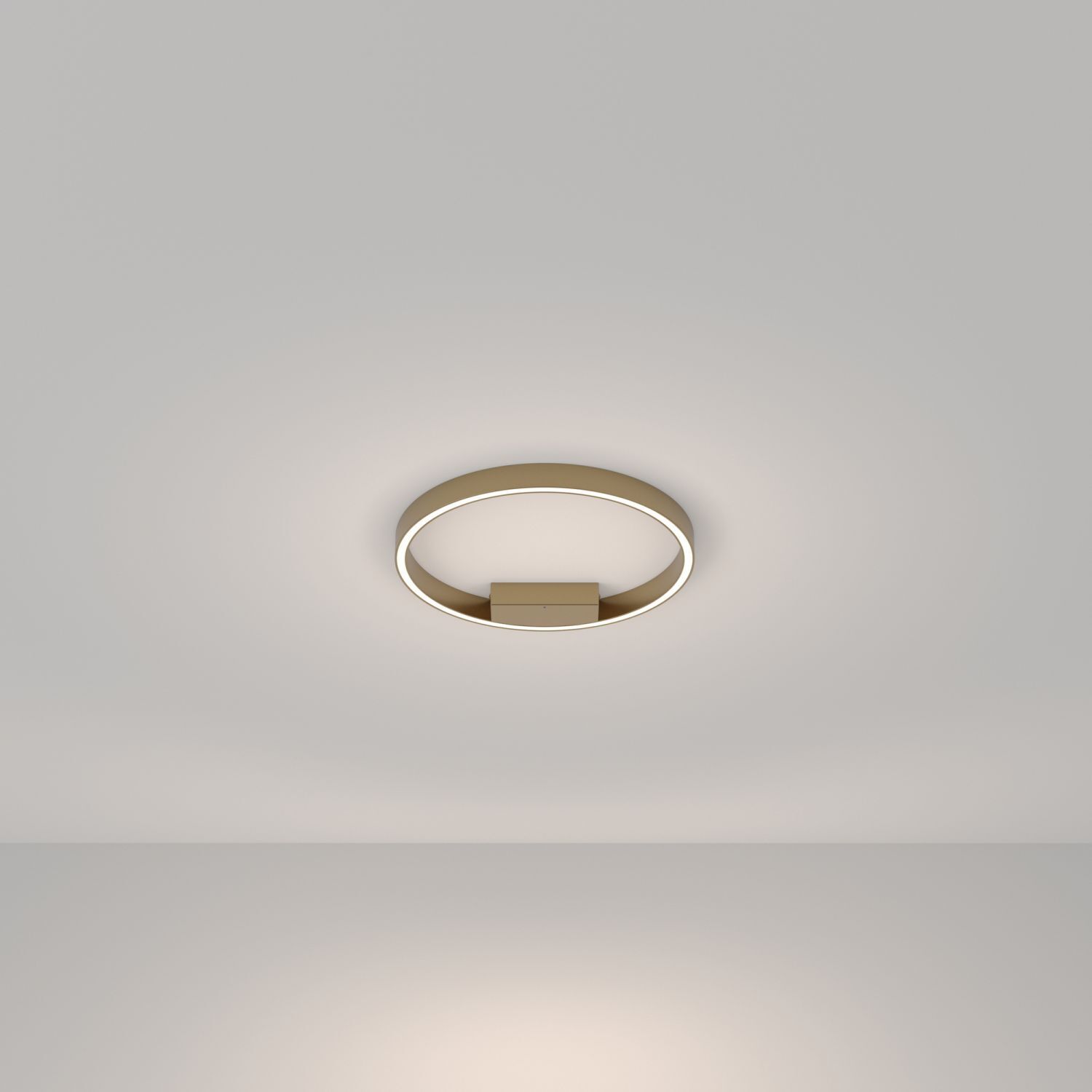 LED Deckenlampe Aluminium Ø 40 cm in Messing rund TESSA Deckenleuchte