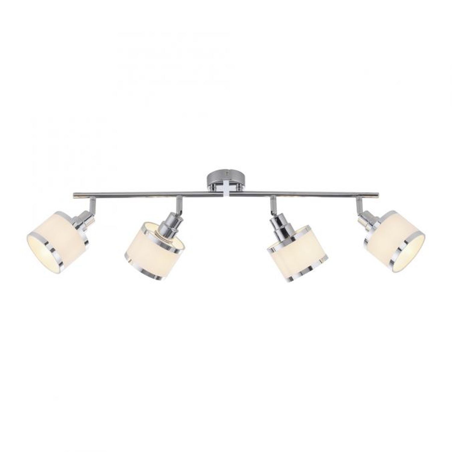 Verstellbarer Deckenspot Chrom 4-flammig E14 78 cm