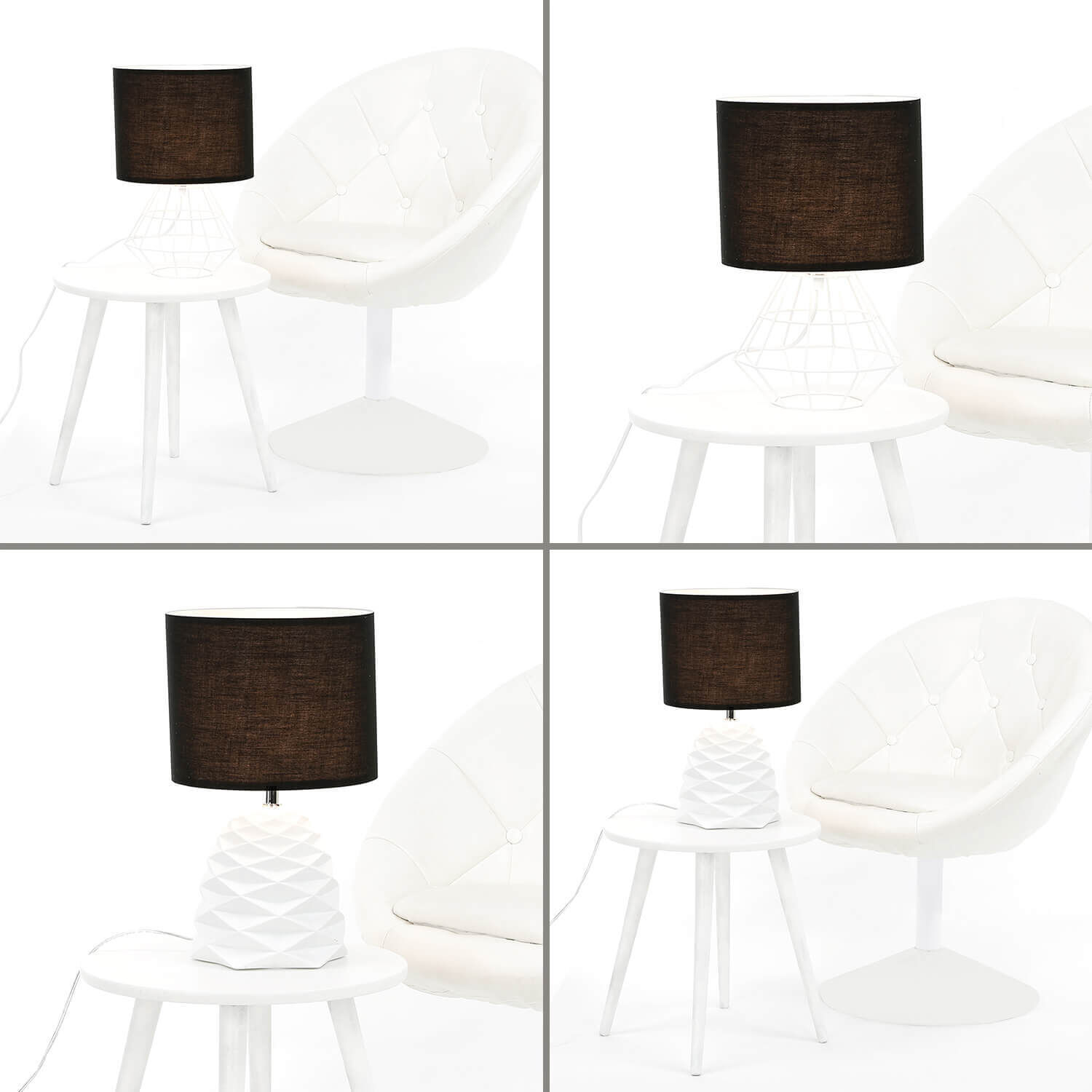 Stoff Lampenschirm mit Klettverschluss Adapter E14 E27 Lampe, Tischlampe, Mobiliar, Stuhl