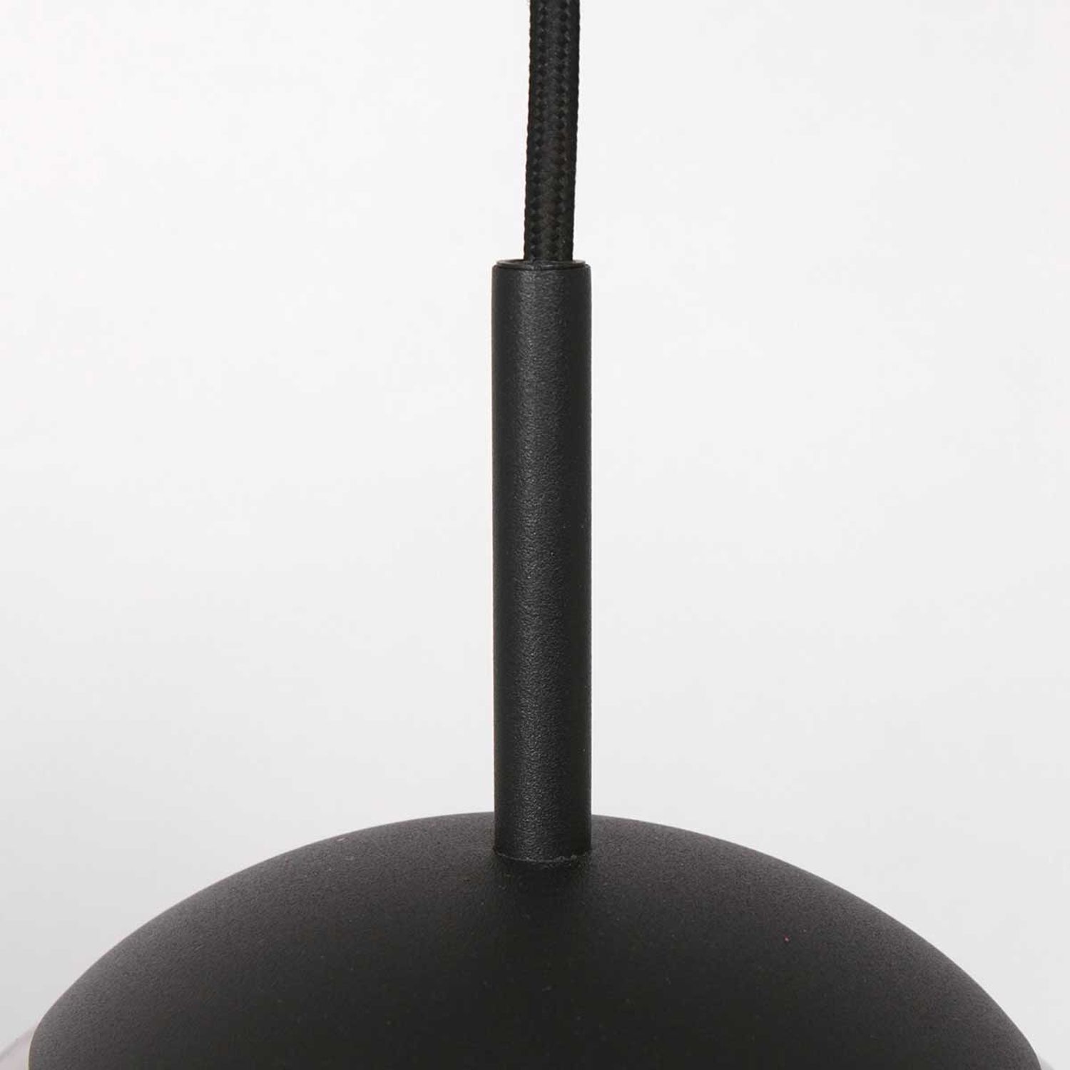 Stilvolle Pendelleuchte Schwarz Rauchgrau E27 Ø25 cm