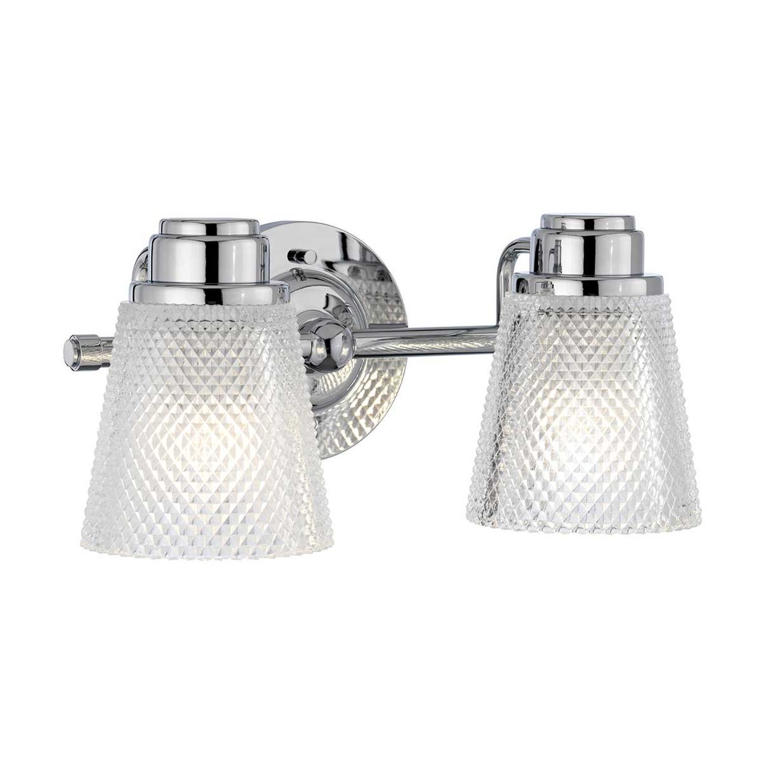 Wandlampe Spiegel LED G9 IP44 B: 34,5 cm Metall Glas in Chrom
