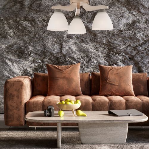 Deckenleuchte in Buche Weiß Holz Wohnzimmer Couch, Tabelle, Kaffeetisch, Wohnzimmer, Dekoration Ihres Zuhauses