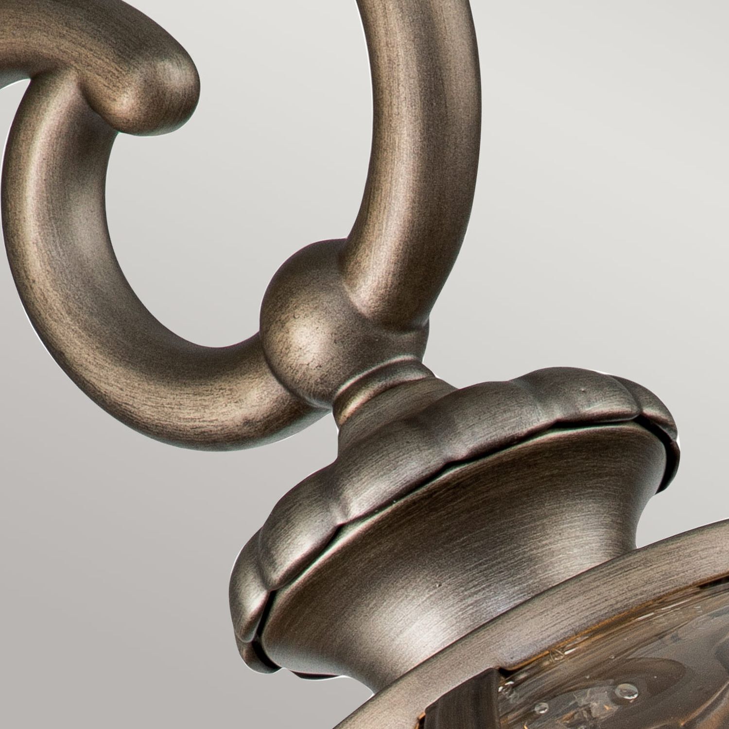 Wandleuchte außen Kugelschirm H: 57,8 cm IP44 E14 Vintage Bronze