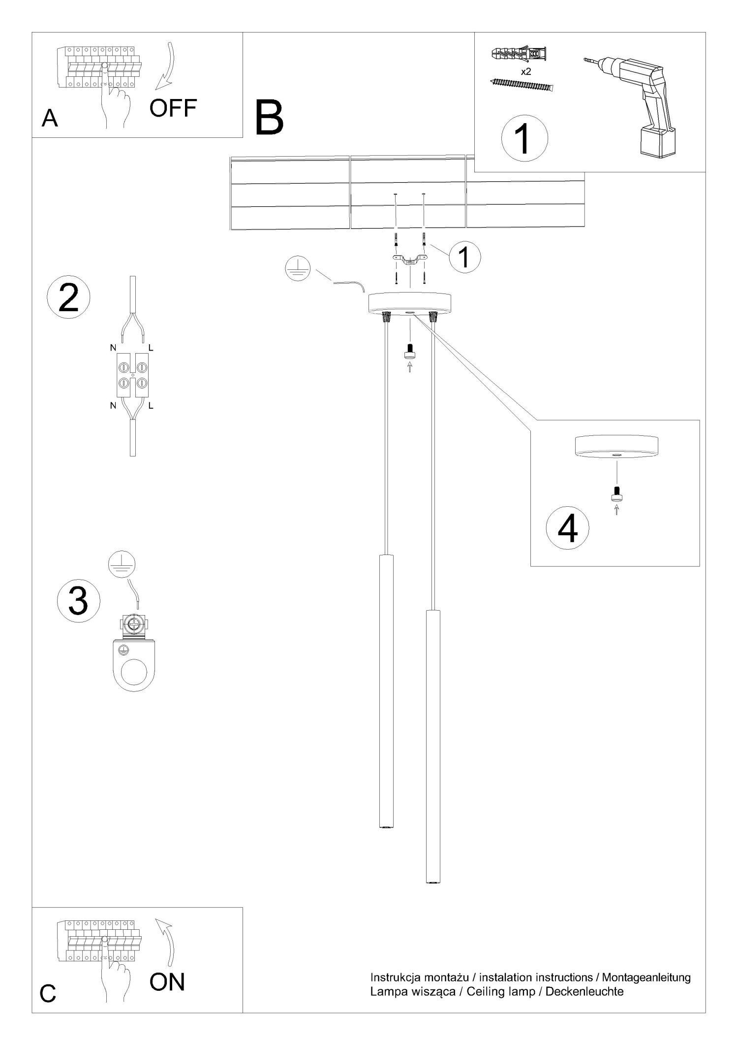 deckenlampe, pendellampe, montage, beleuchtung, lampe