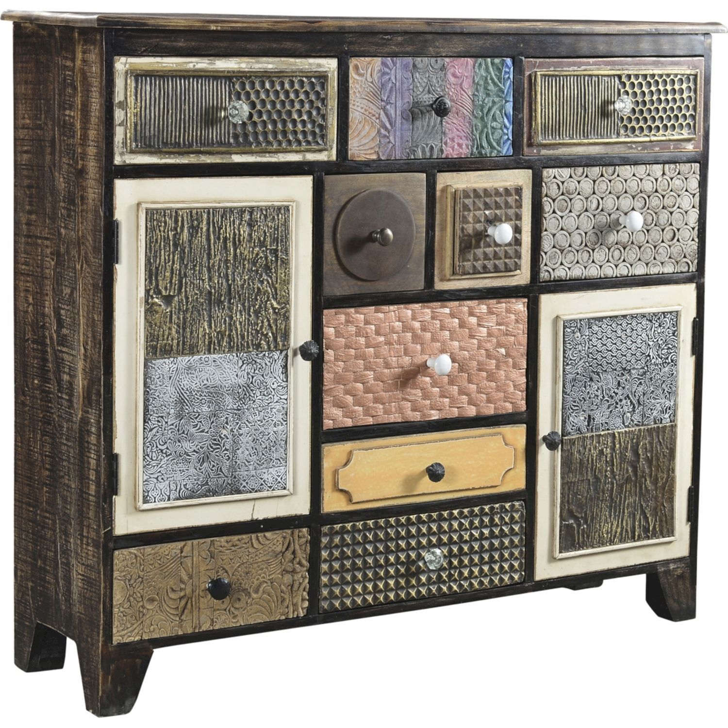 Sideboard Holz MDF 125 cm breit H: 111 cm dekorativ BYRON