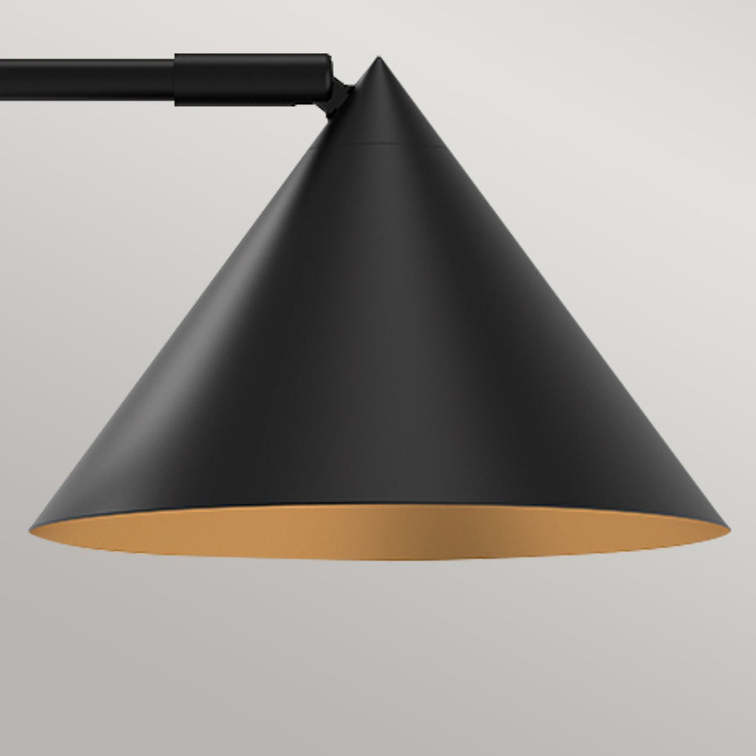 Schreibtischlampe Metall 51 cm hoch Schwarz verstellbar Lampe, Beleuchtung, Lampenschirm