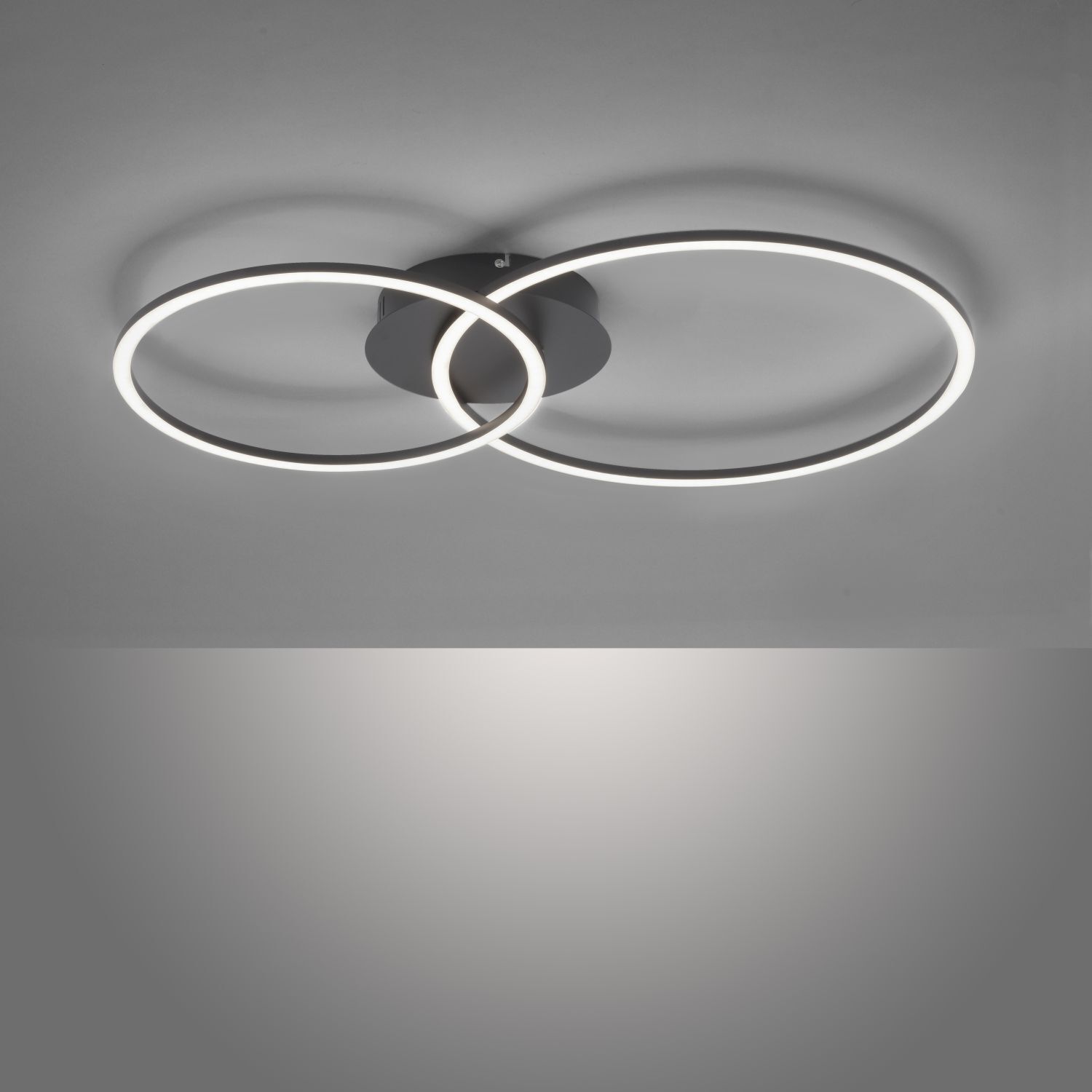 LED Deckenleuchte Metall Schwarz 26 W 3000 K flexibel