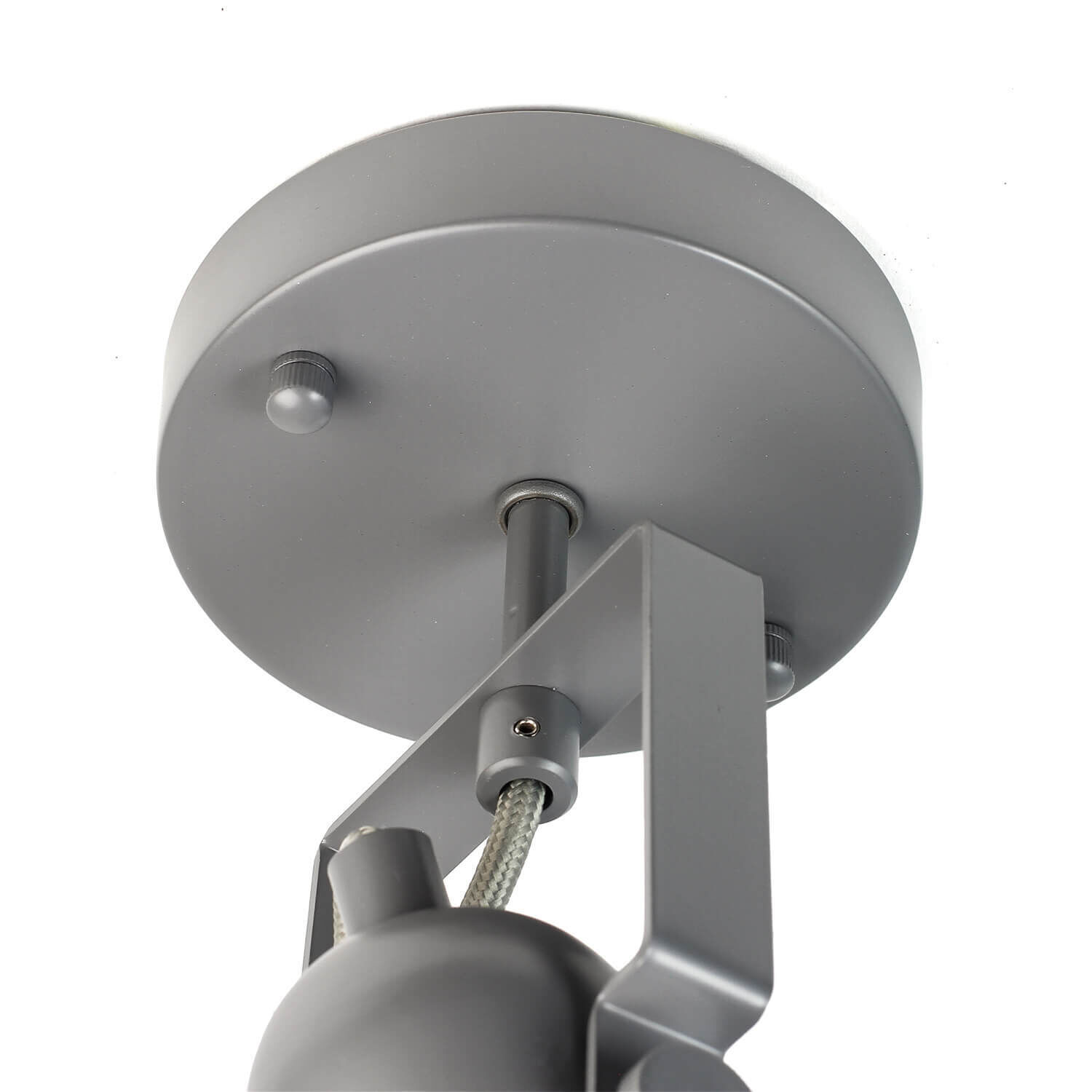 Spot Lampe Anthrazit Metall rund Retro praktisch Beleuchtung, Badezimmer, Drinnen, Zimmer, Duscharmatur