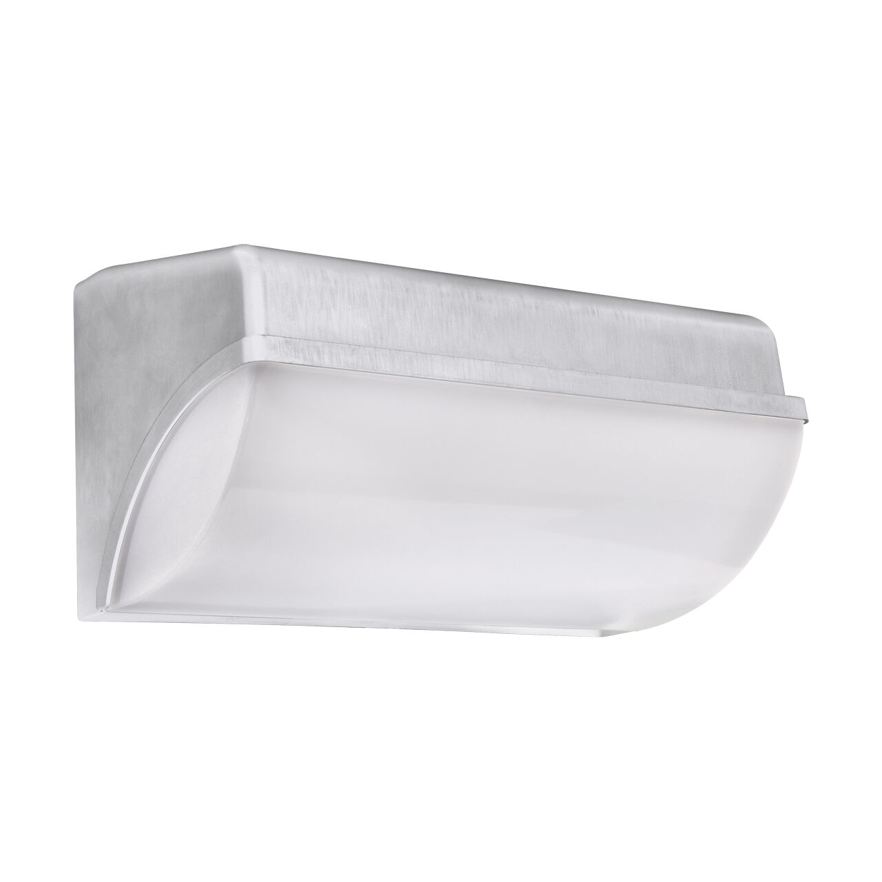Außen Wandlampe LED IP65 26 cm breit in Silber Weiß