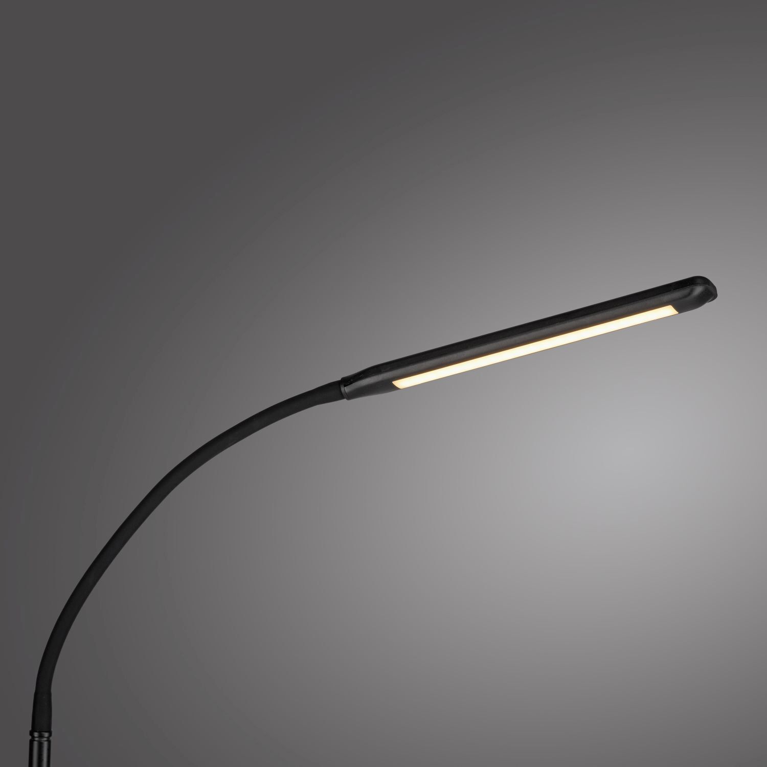 LED Stehleuchte Metall Schwarz Touch 125 cm verstellbar Lampe, Elektrisches Gerät, Mikrofon